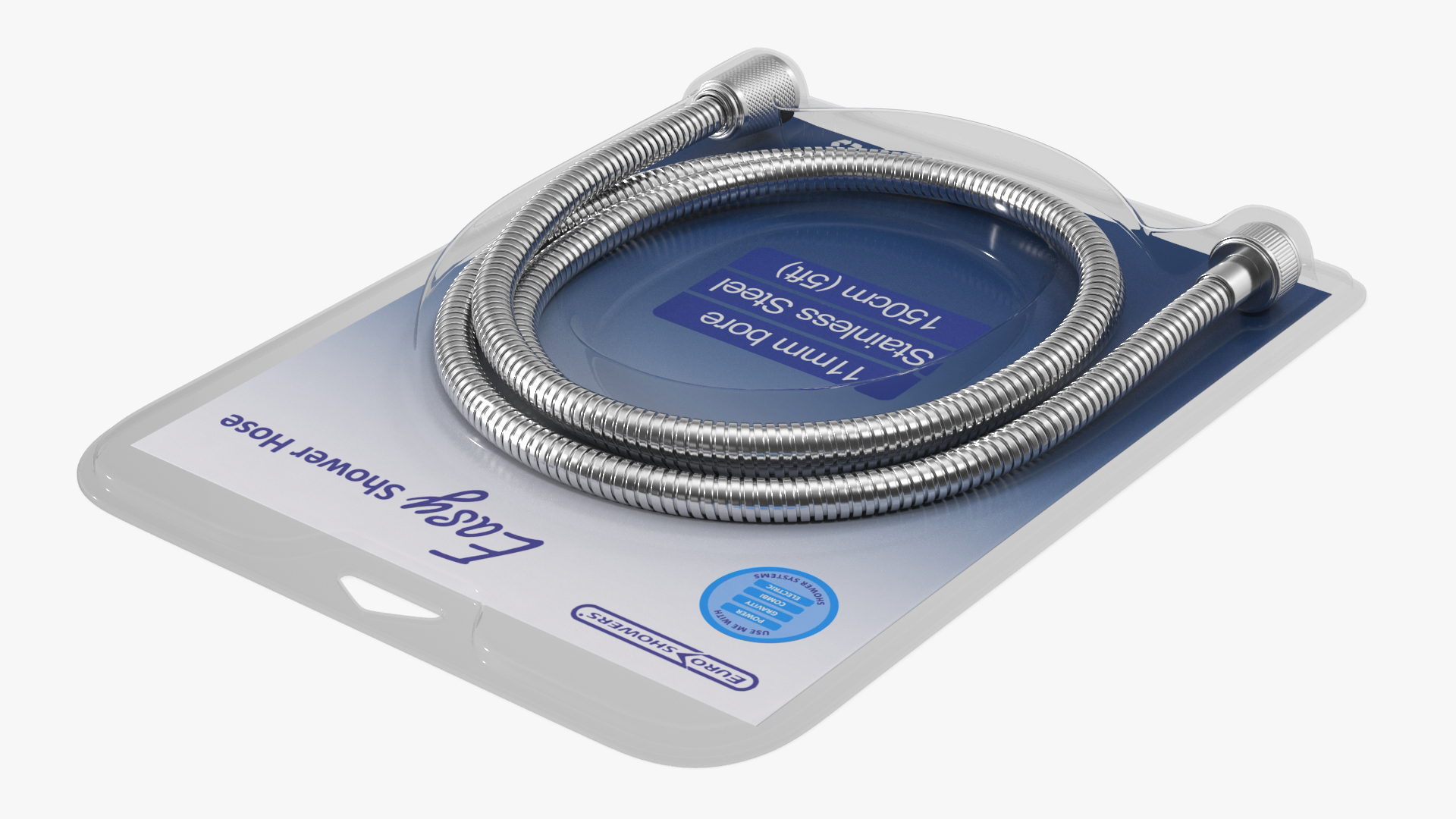3D model Shower Hose Packed Chrome