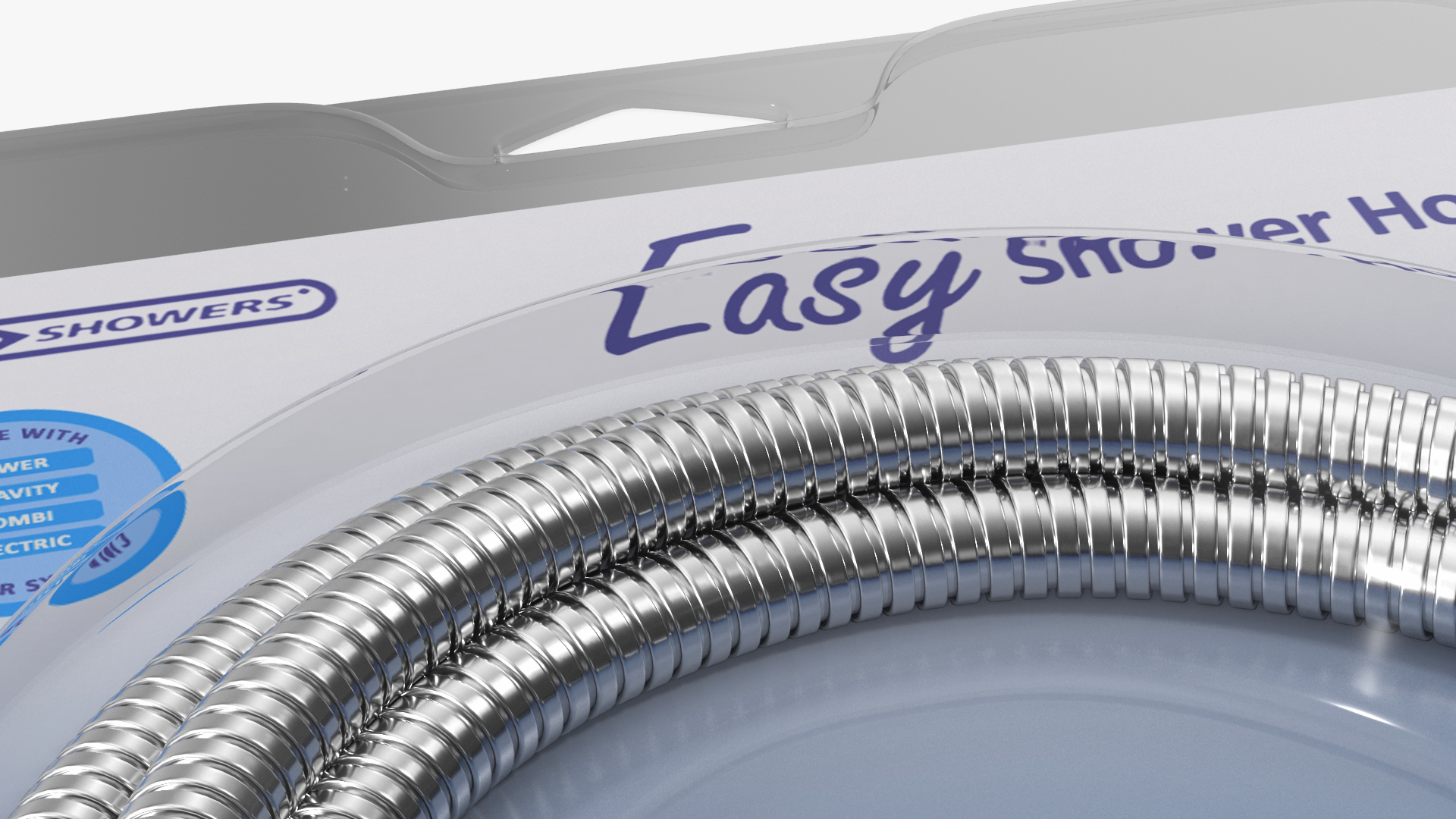 3D model Shower Hose Packed Chrome
