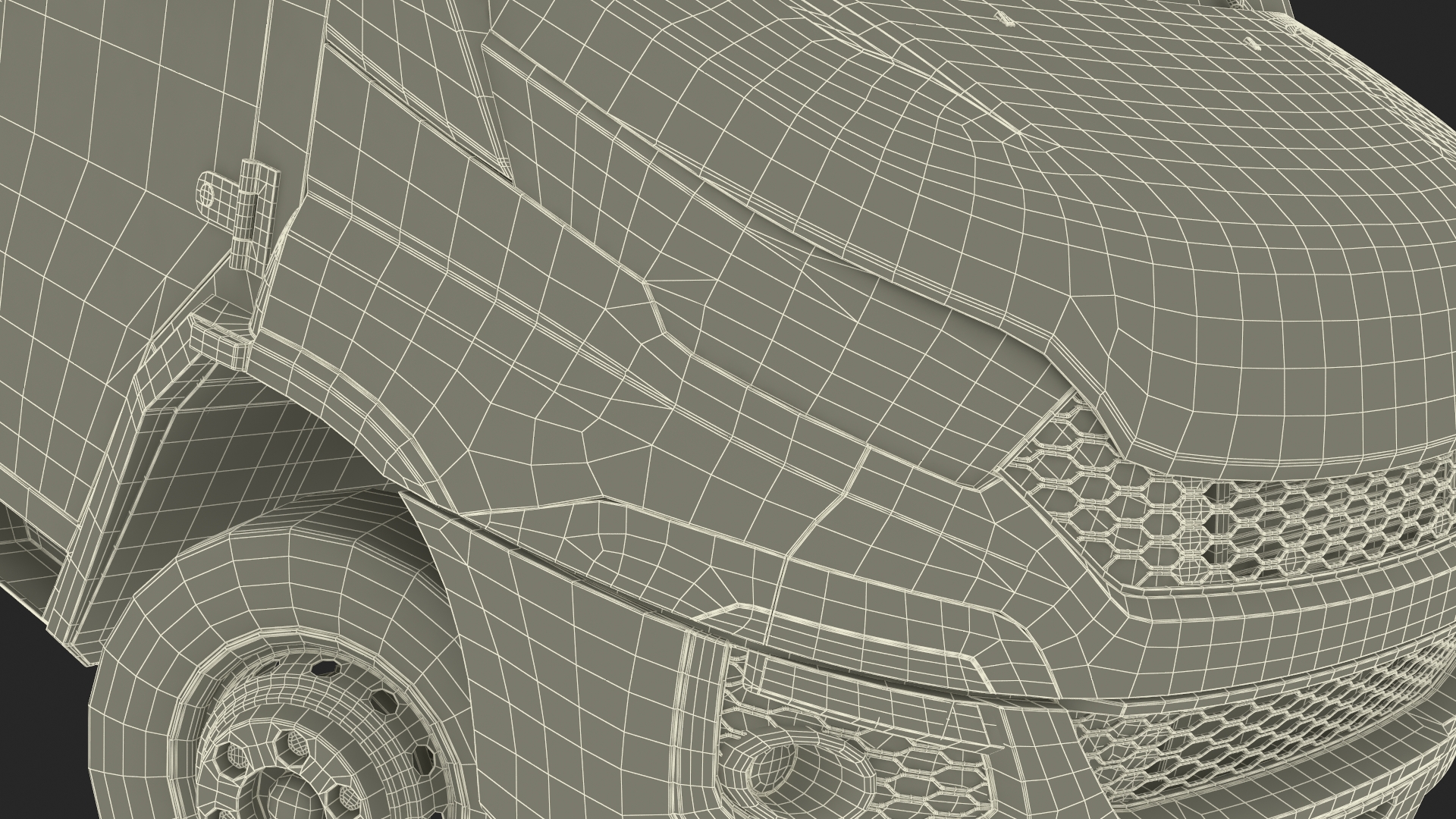 3D Armored Cash Transport Car Blue Rigged model