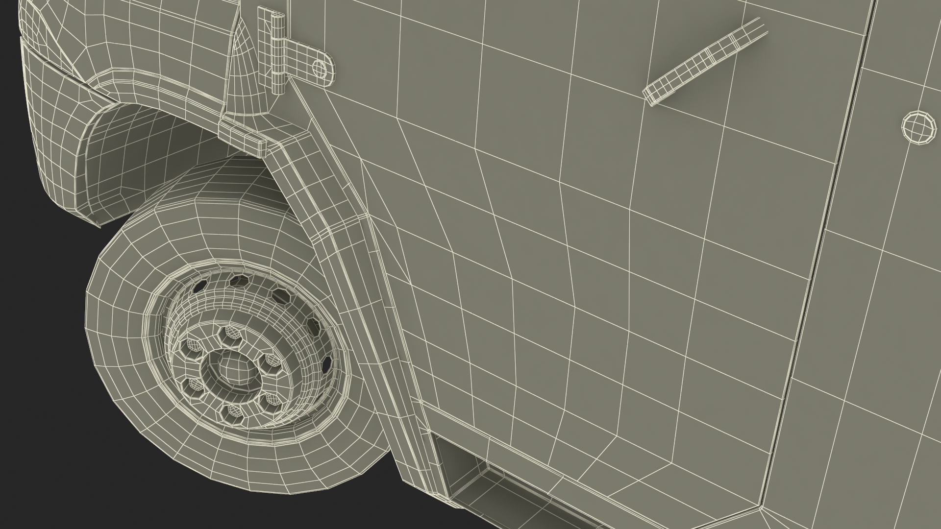 3D Armored Cash Transport Car Blue Rigged model