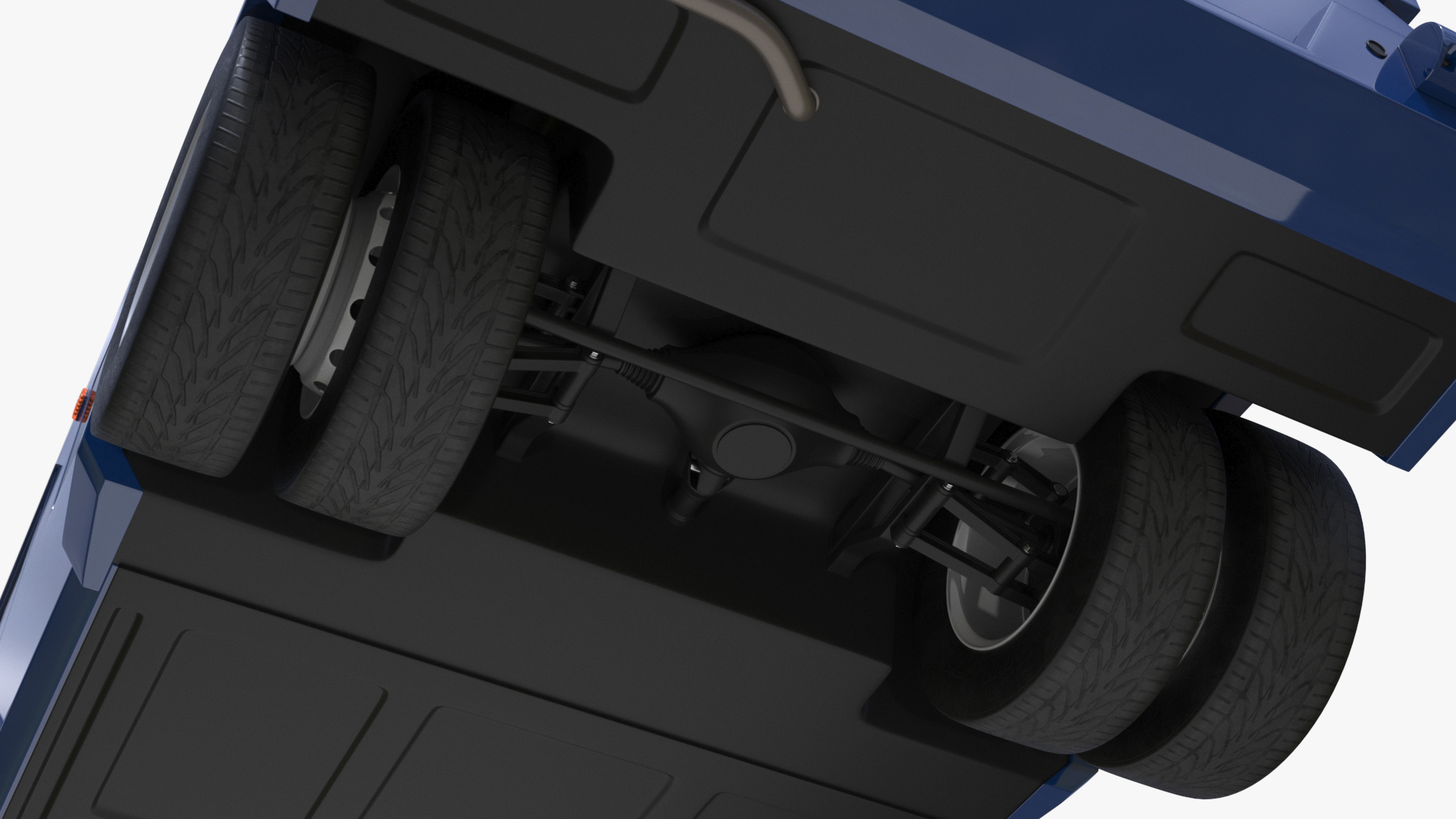 3D Armored Cash Transport Car Blue Rigged model