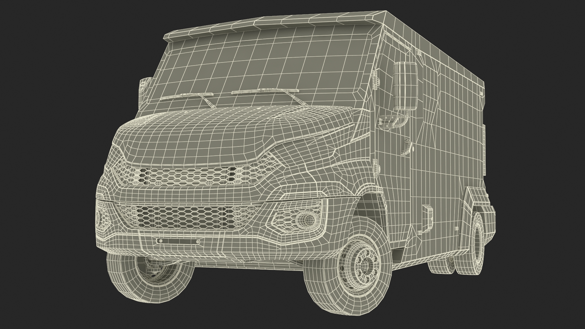 3D Armored Cash Transport Car Blue Rigged model