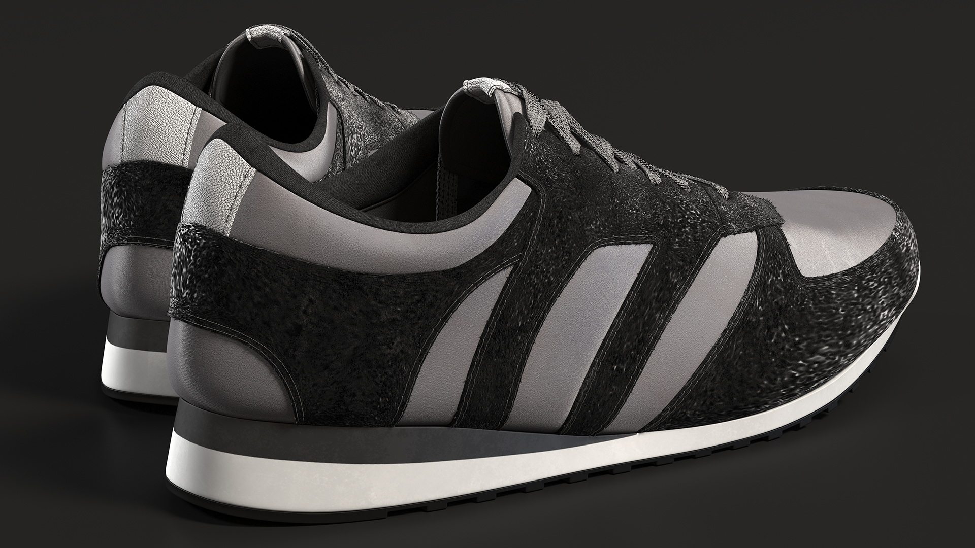 3D Men Sneaker Shoes Fur