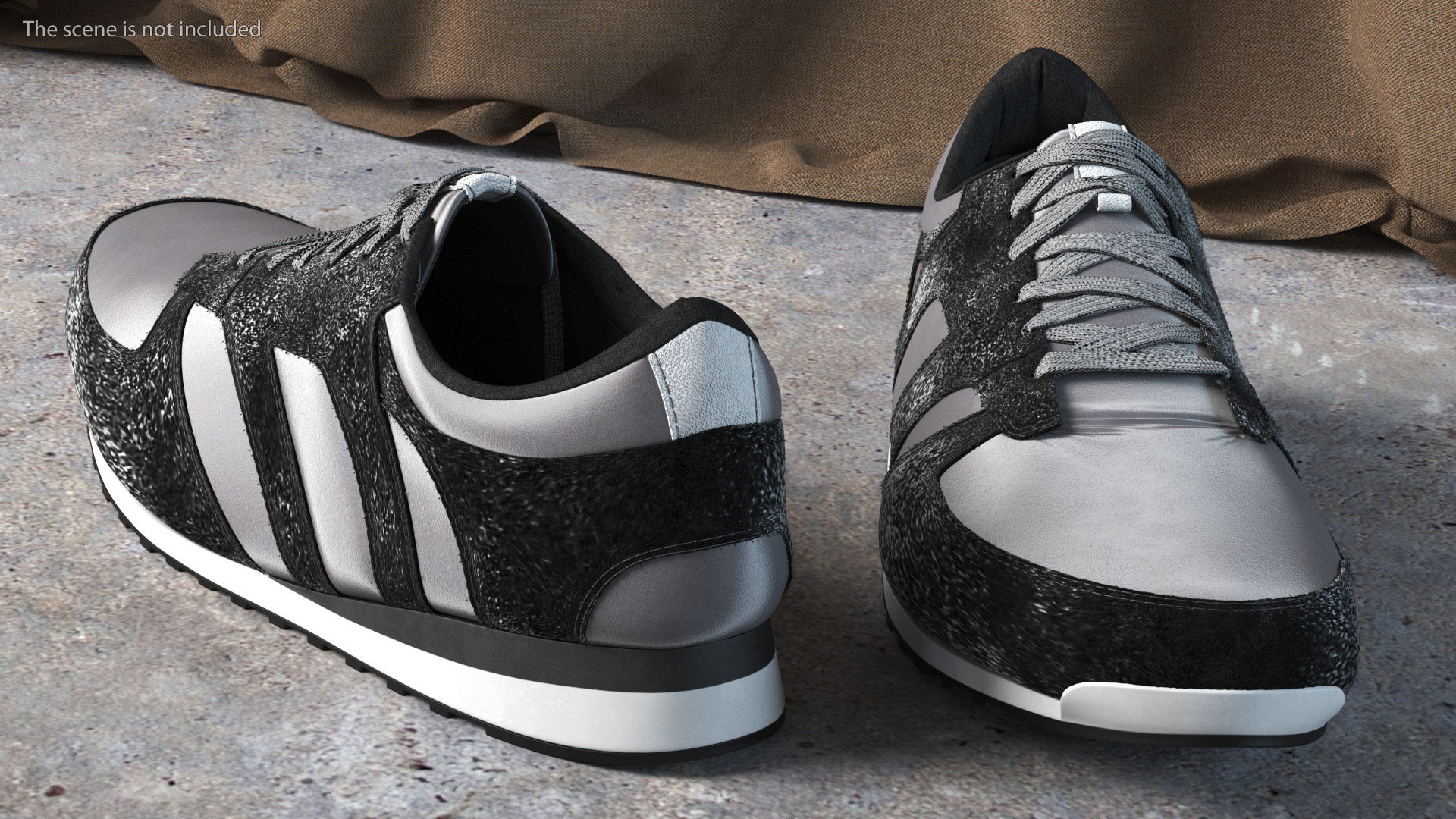 3D Men Sneaker Shoes Fur