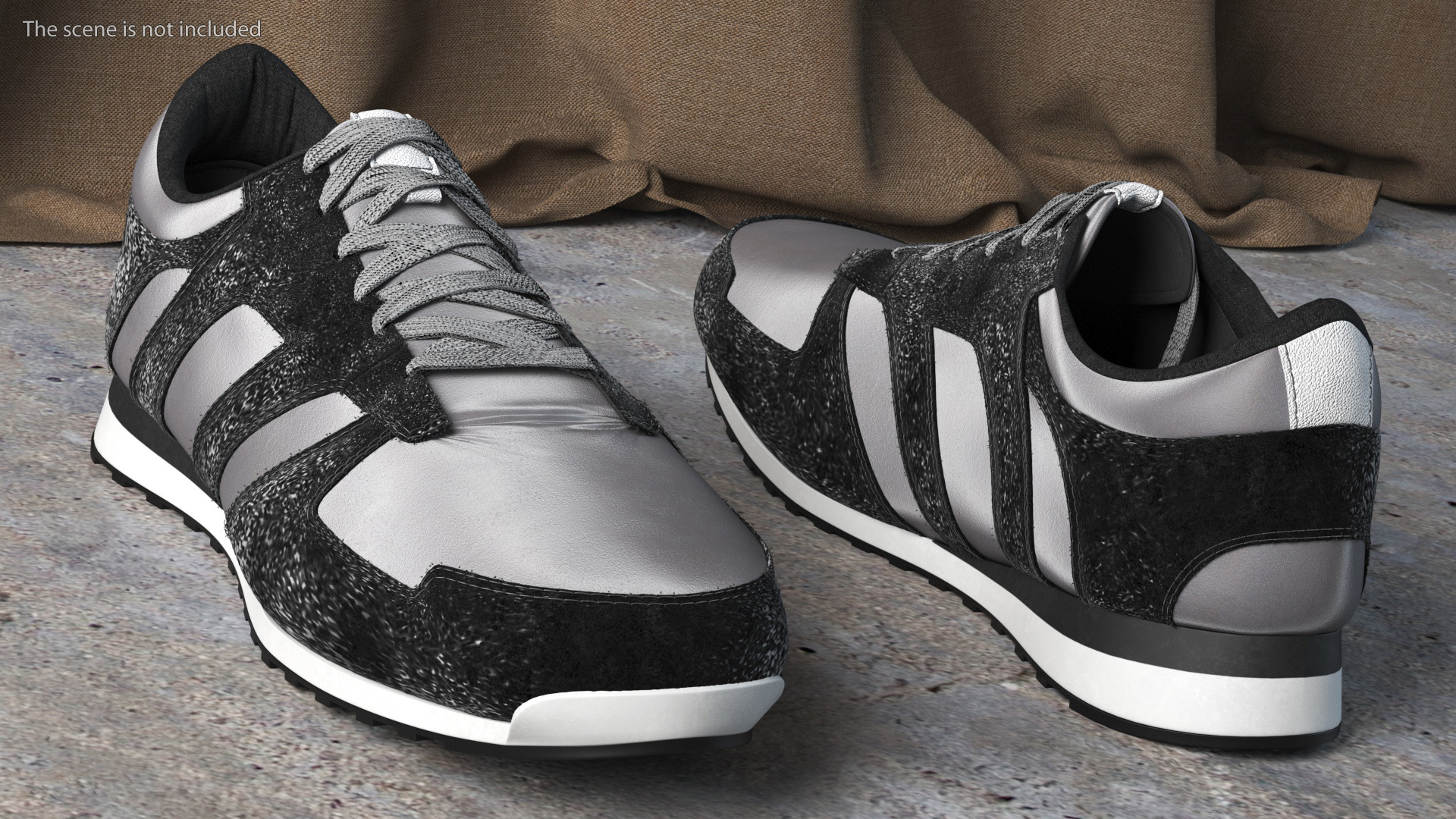 3D Men Sneaker Shoes Fur