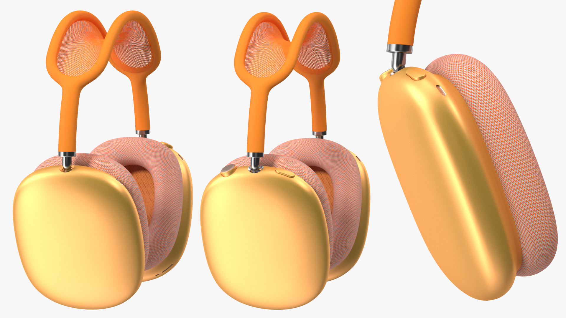 Headphones Orange 3D