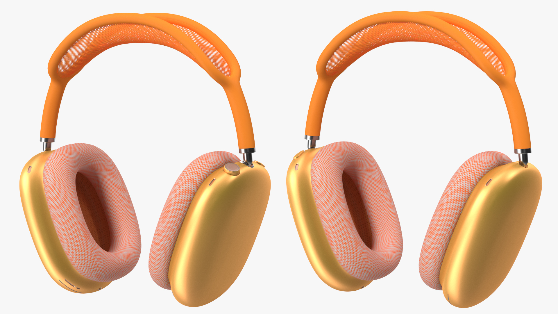 Headphones Orange 3D
