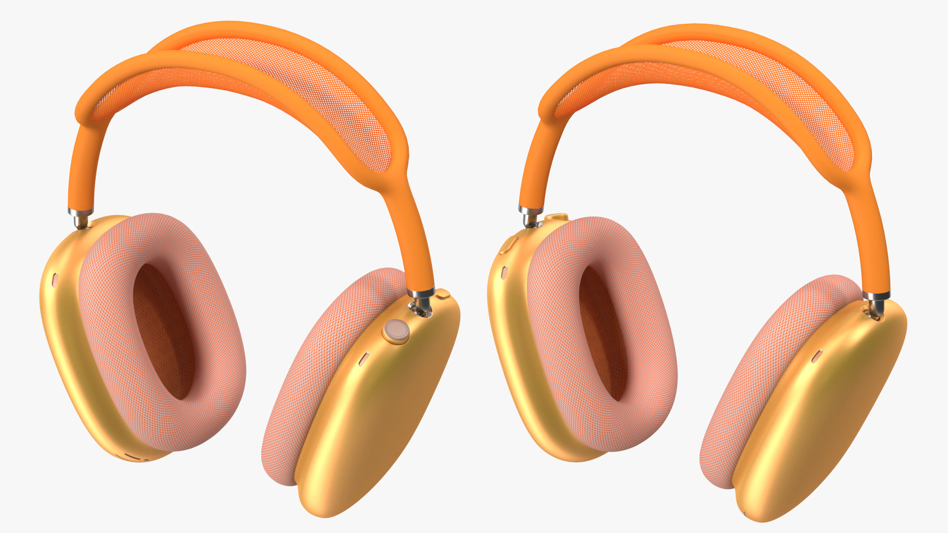 Headphones Orange 3D
