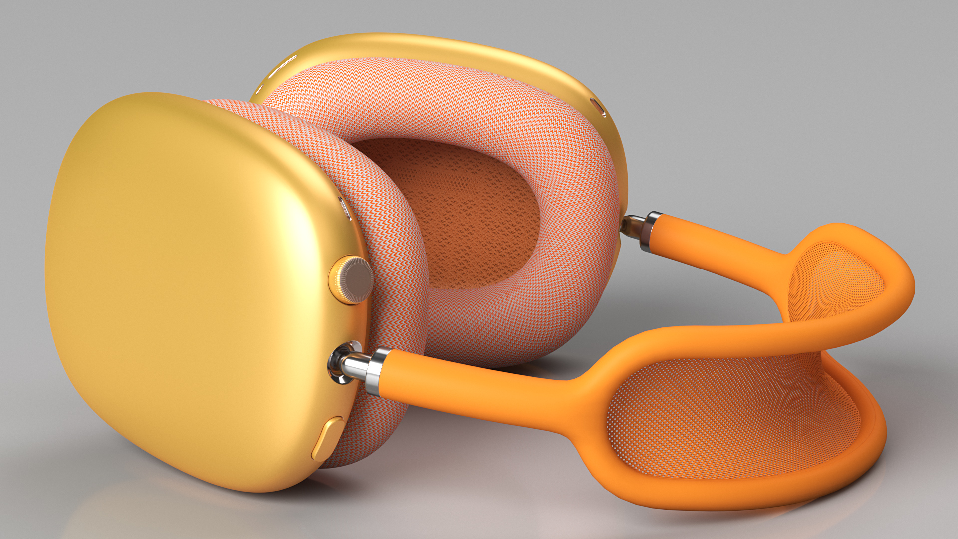 Headphones Orange 3D