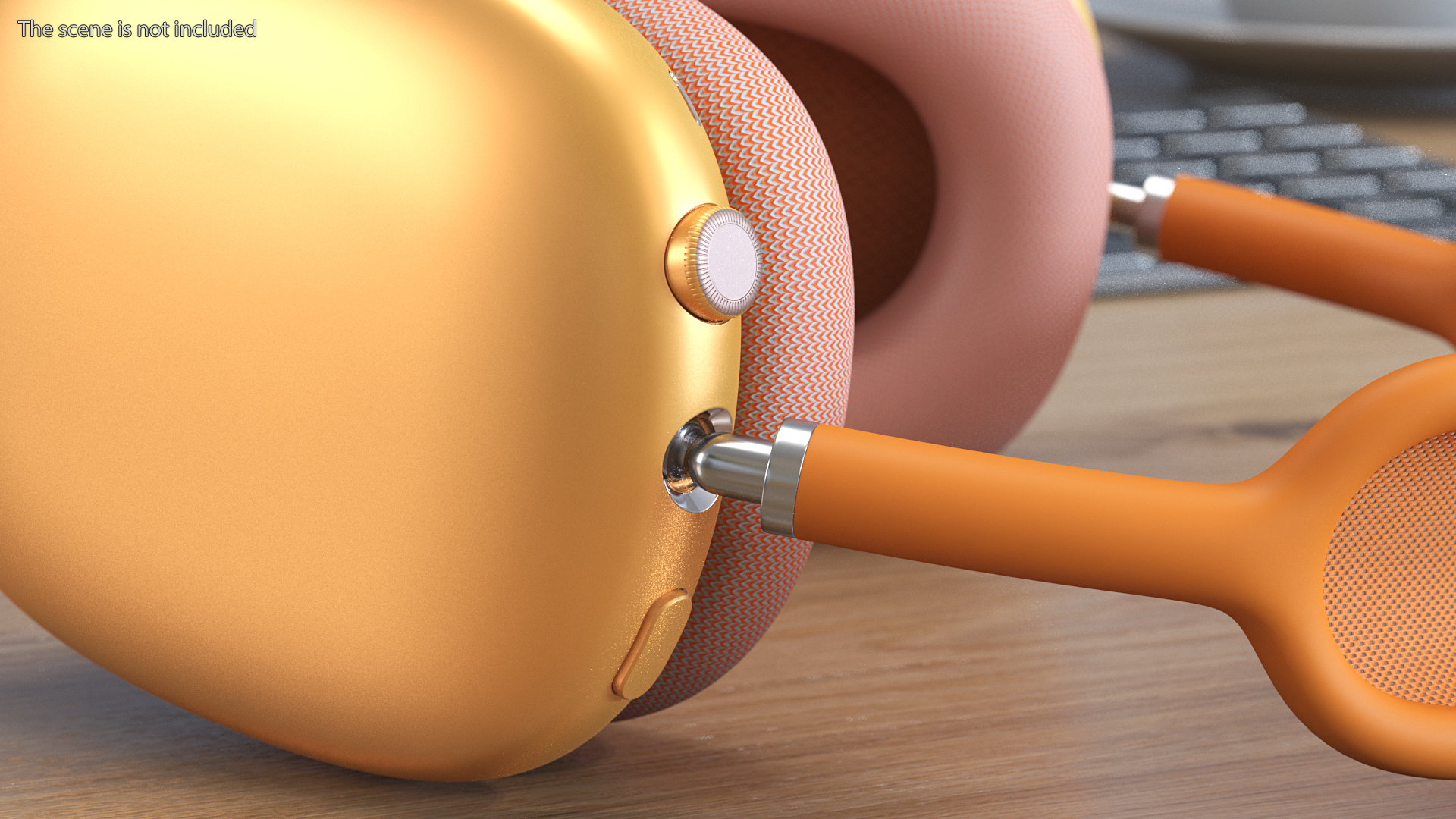 Headphones Orange 3D