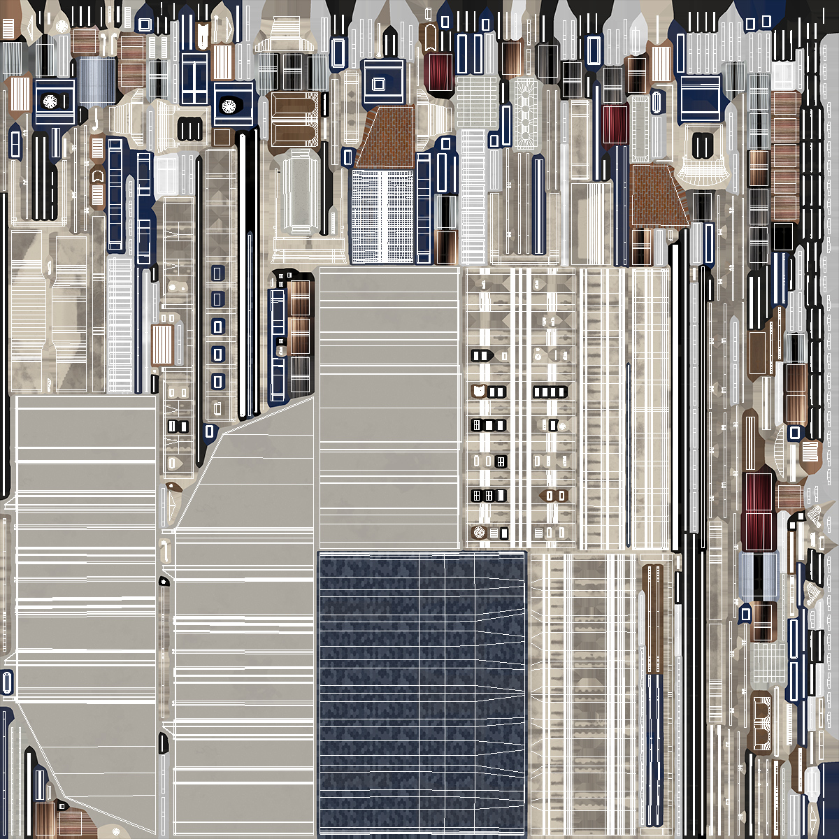 3D model Parisian Street