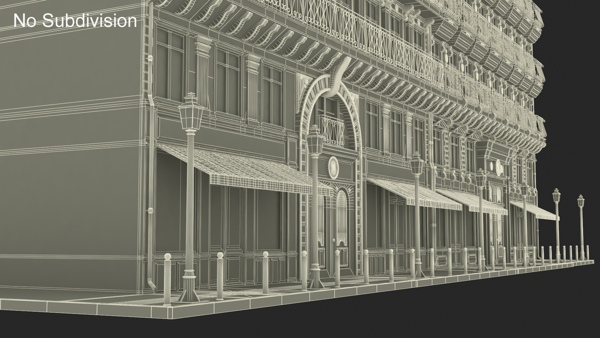 3D model Parisian Street