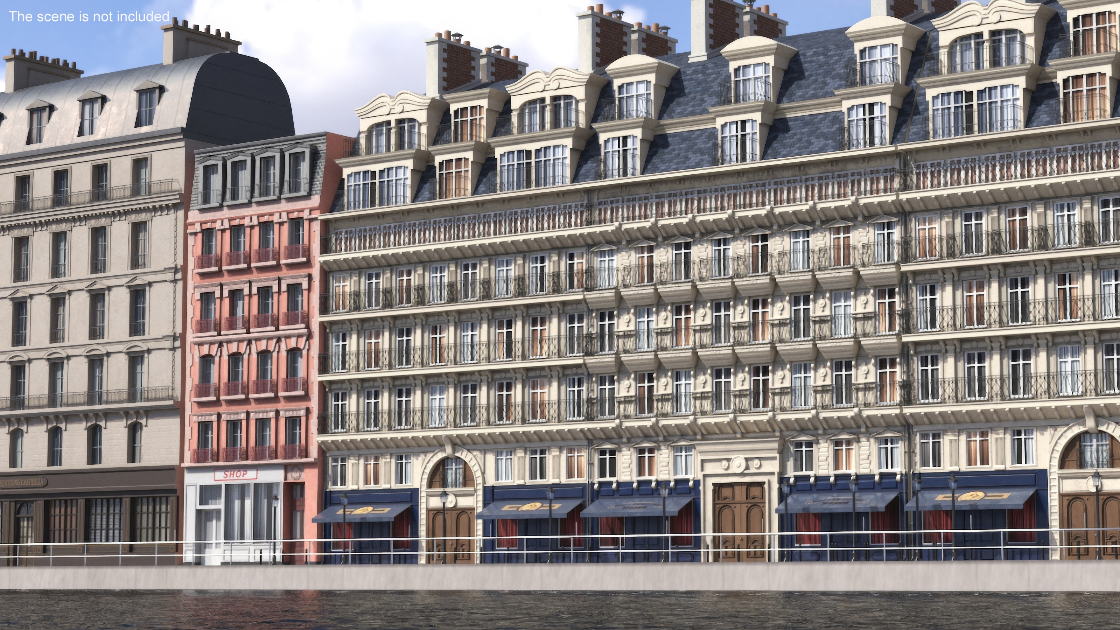 3D model Parisian Street