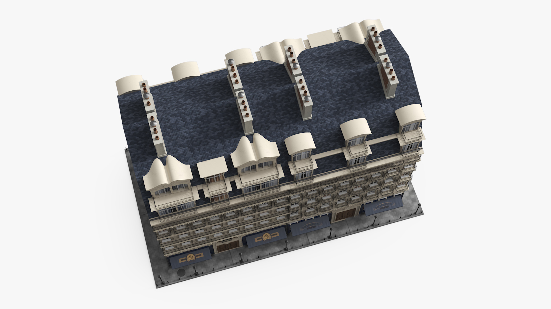 3D model Parisian Street