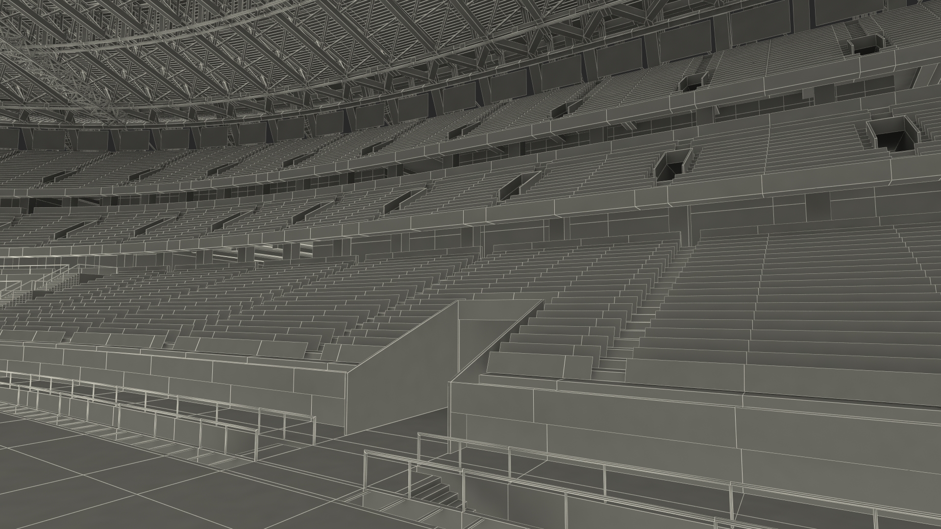 3D model Tokyo National Olympic Stadium Football Field