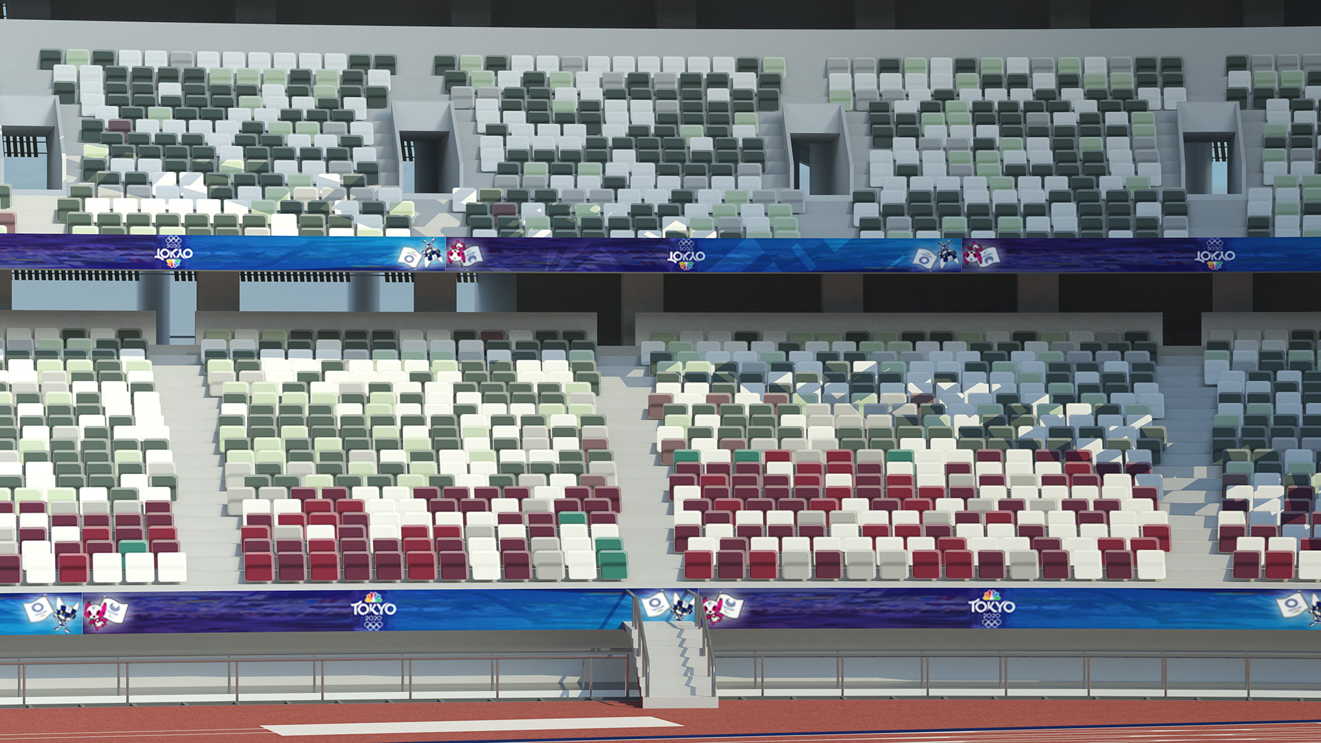 3D model Tokyo National Olympic Stadium Football Field
