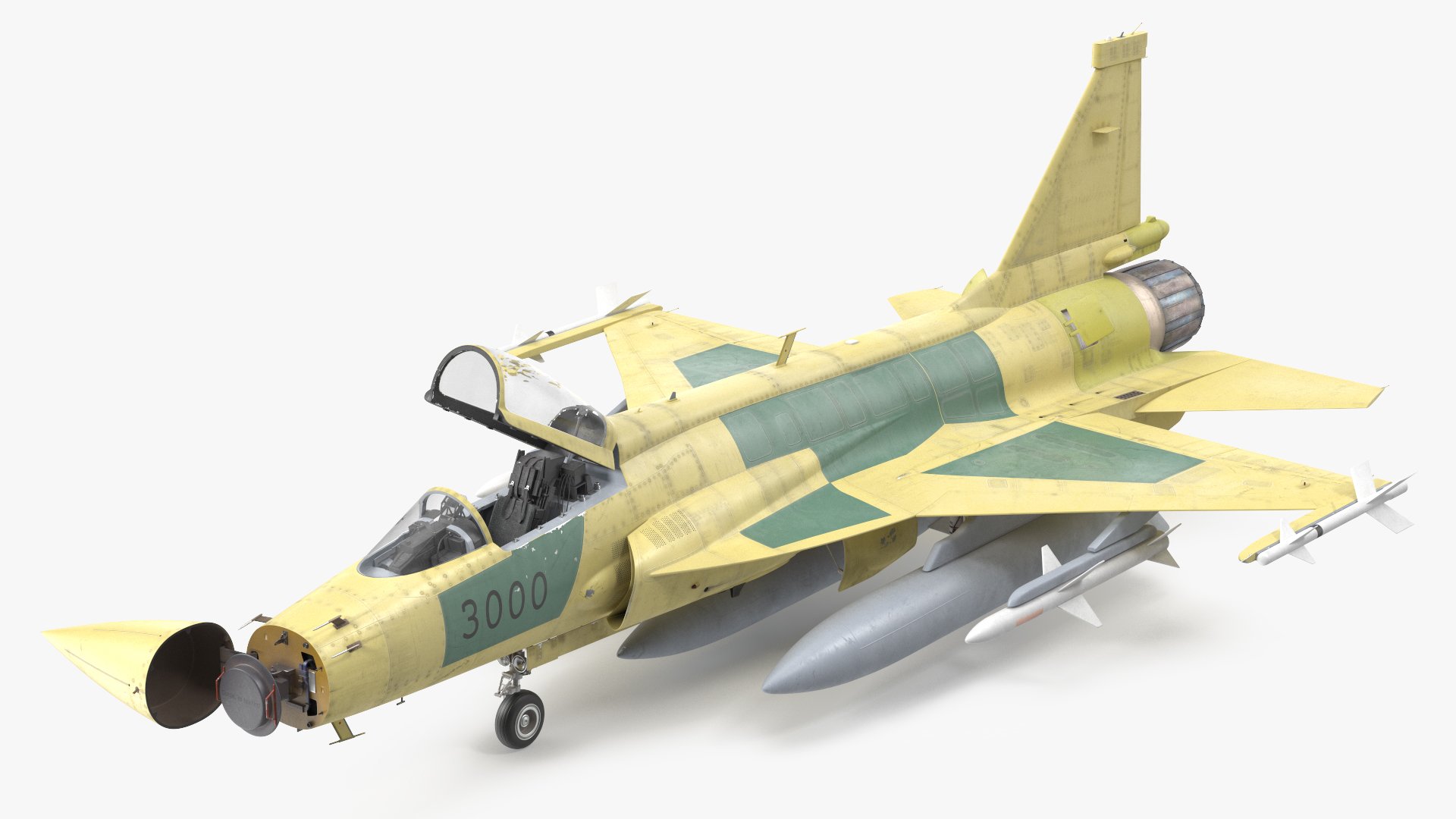 JF-17 Prototype with Armament 3D model