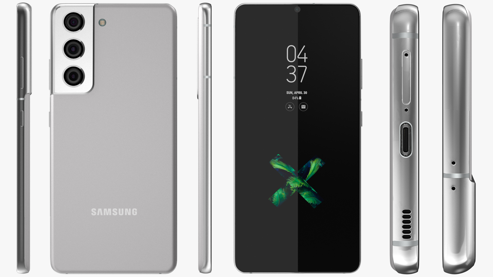 Samsung Galaxy S21 Phantom White 3D