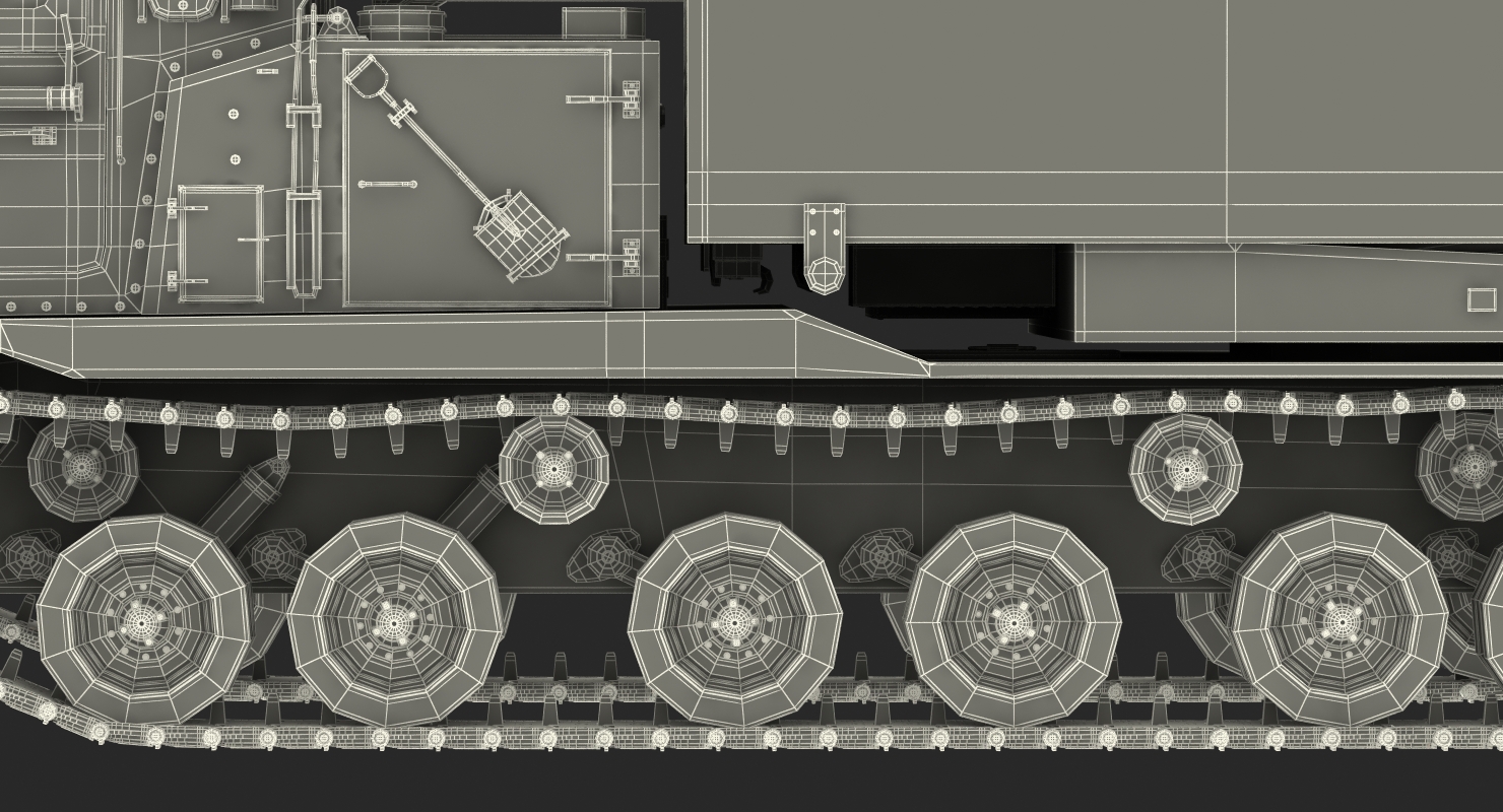 3D M270 Multiple Launch Rocket System Rigged