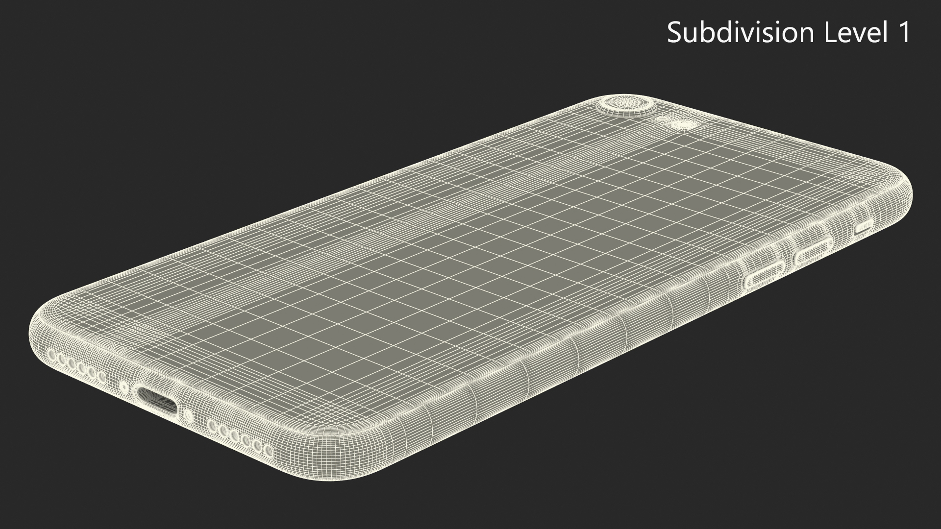 3D model iPhone SE 2022 Black