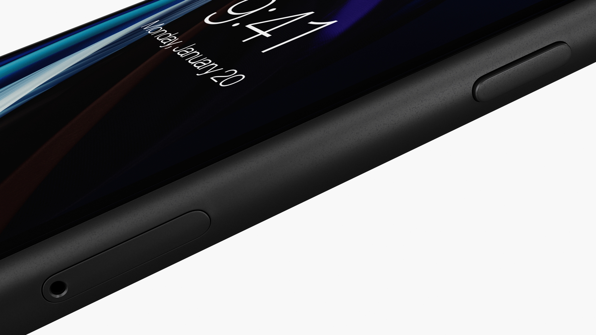 3D model iPhone SE 2022 Black