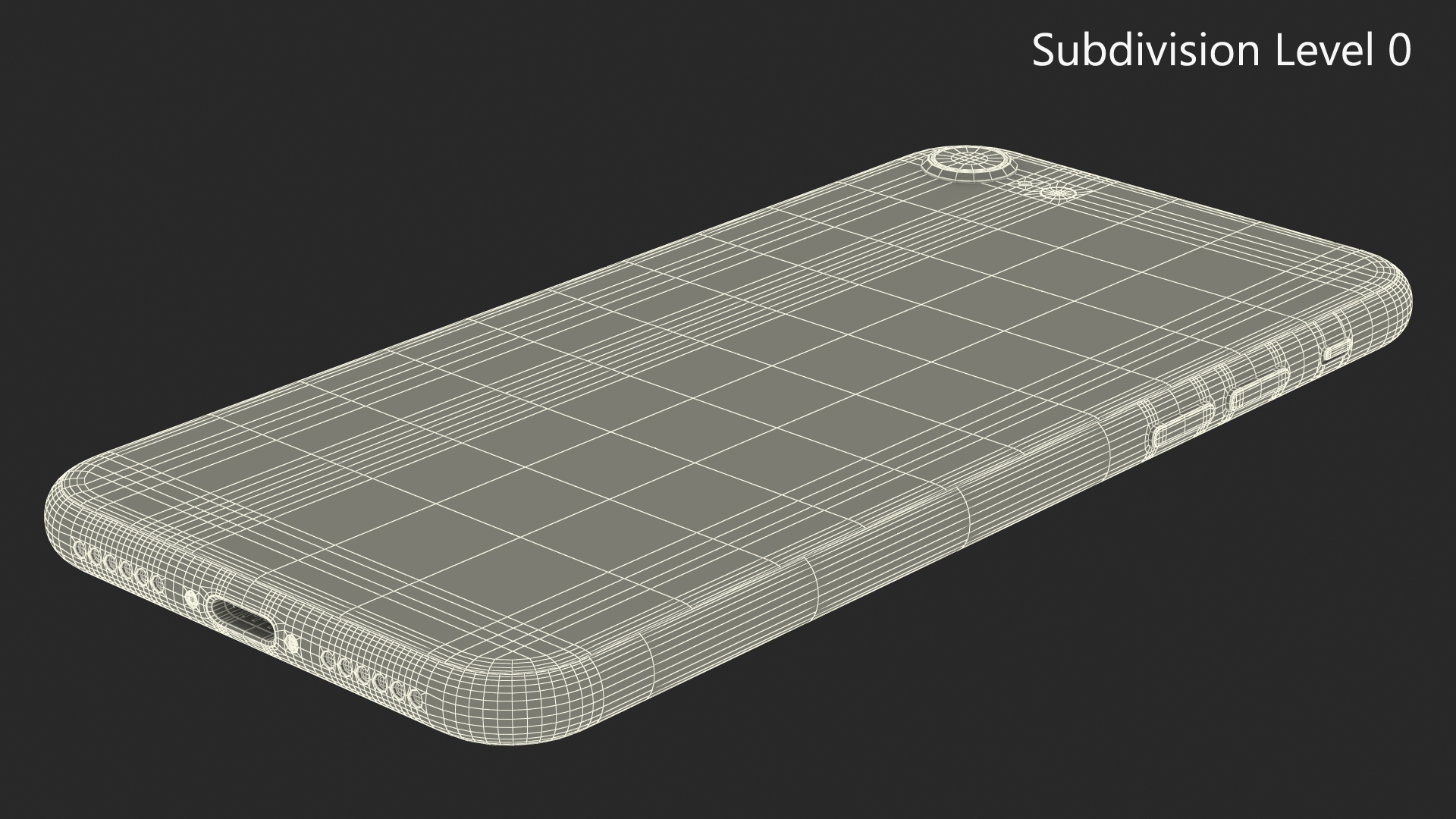 3D model iPhone SE 2022 Black