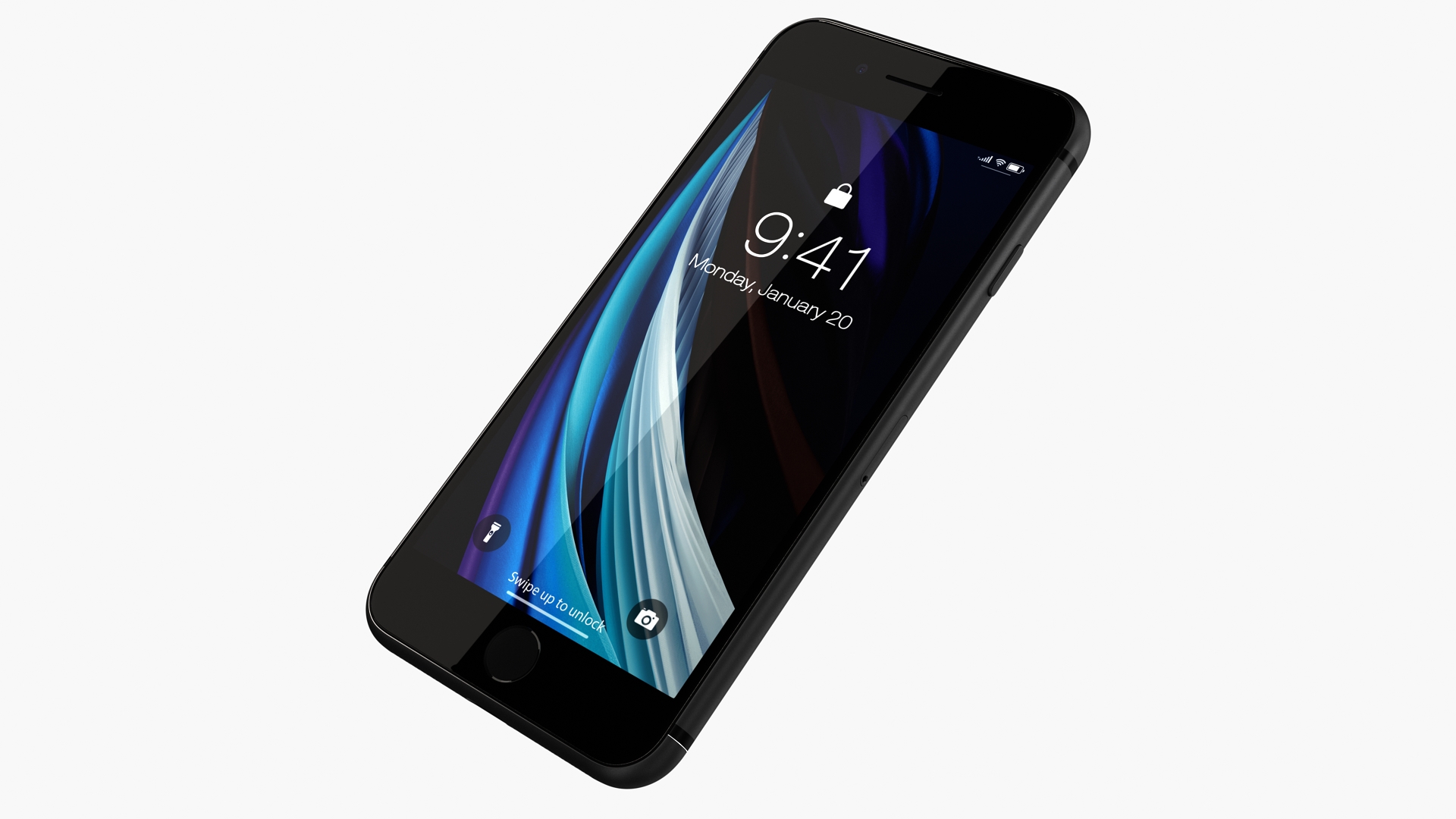 3D model iPhone SE 2022 Black