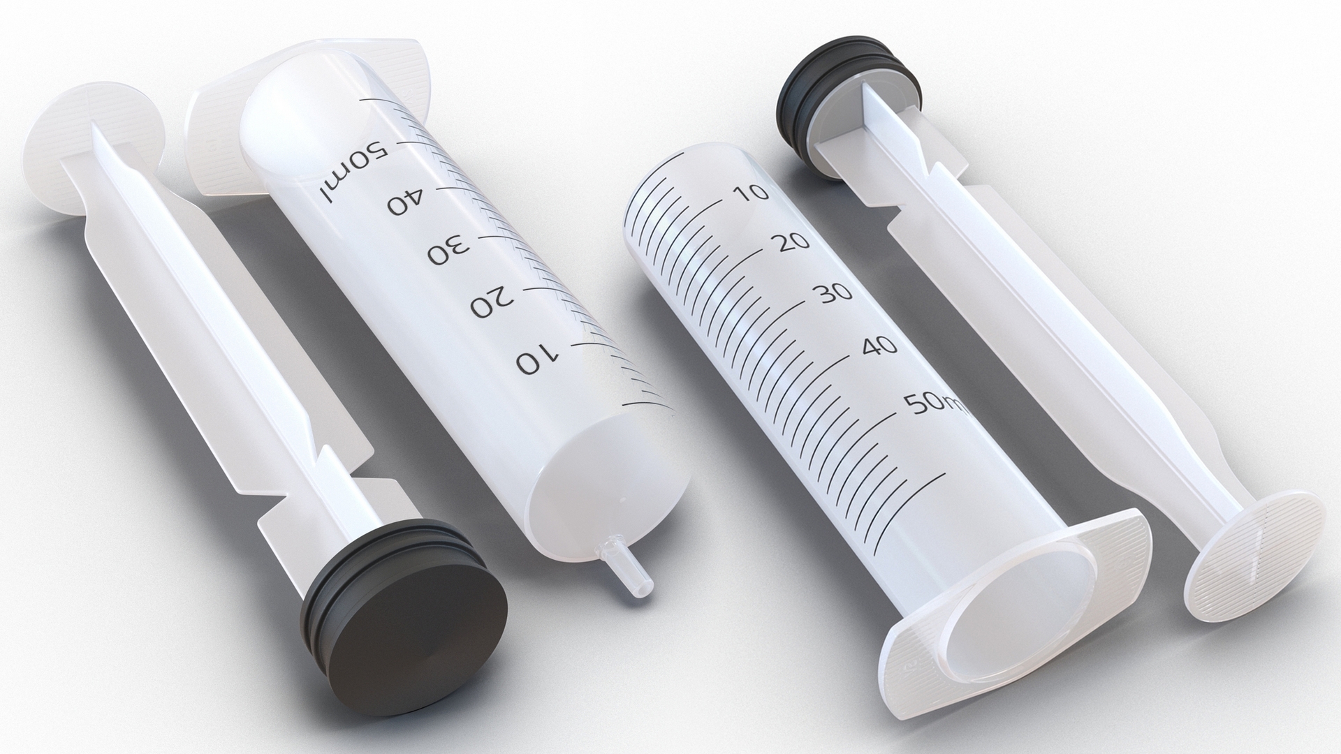 3D model Medical Syringe 50ml