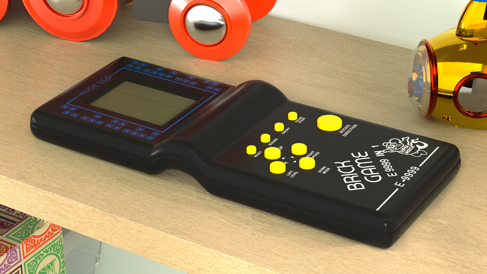 3D Brick Game Tetris Black model