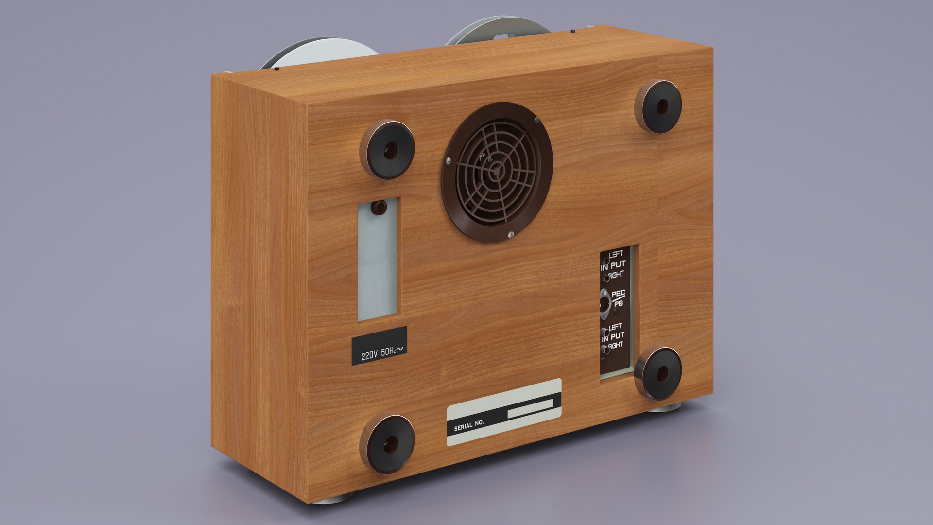 Retro Reel-to-Reel Tape Recorder 3D
