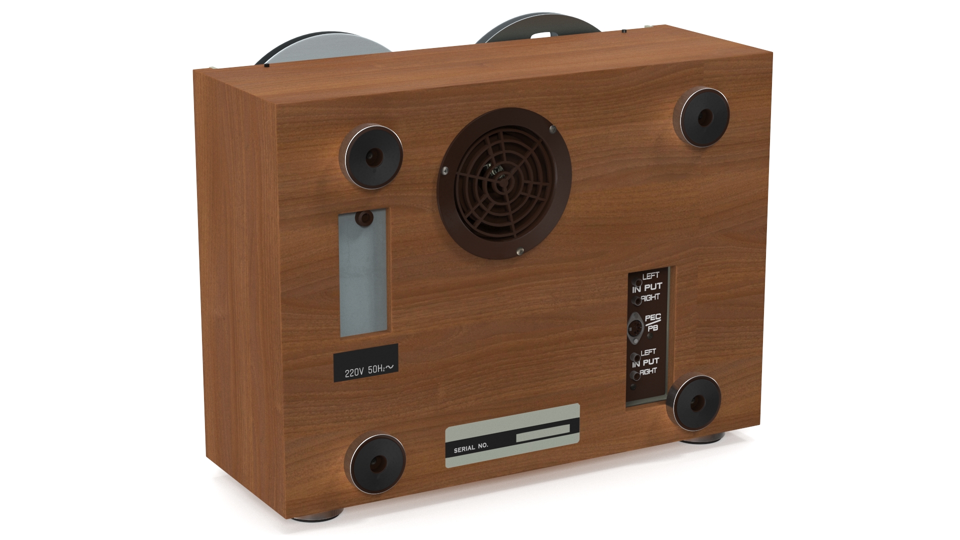 Retro Reel-to-Reel Tape Recorder 3D
