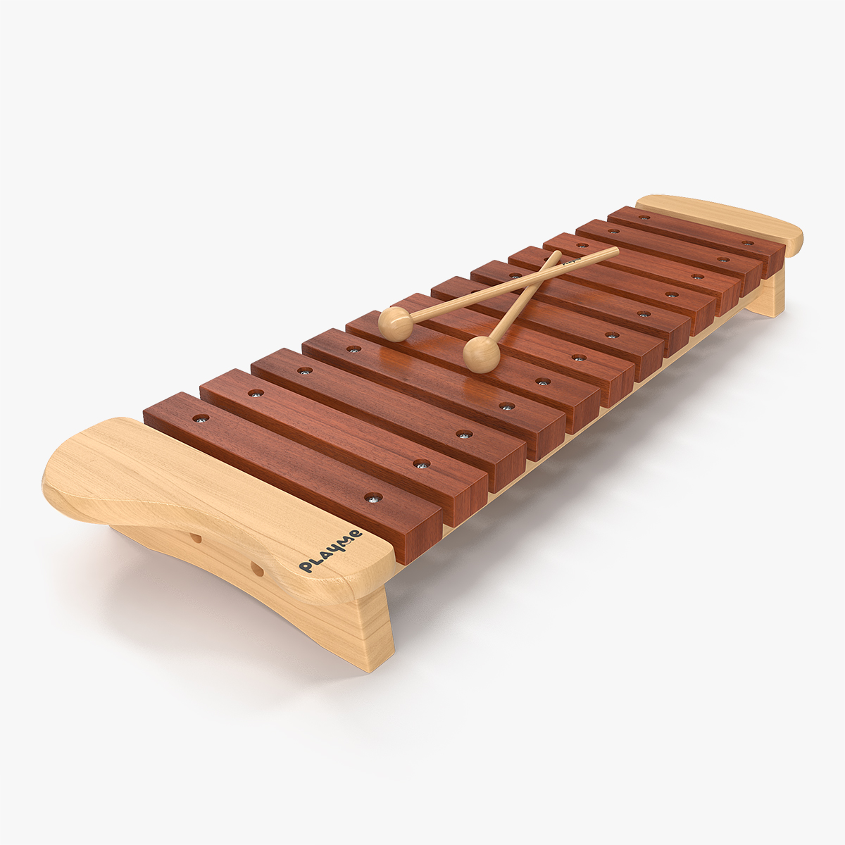 Xylophone 3D Model, view 3