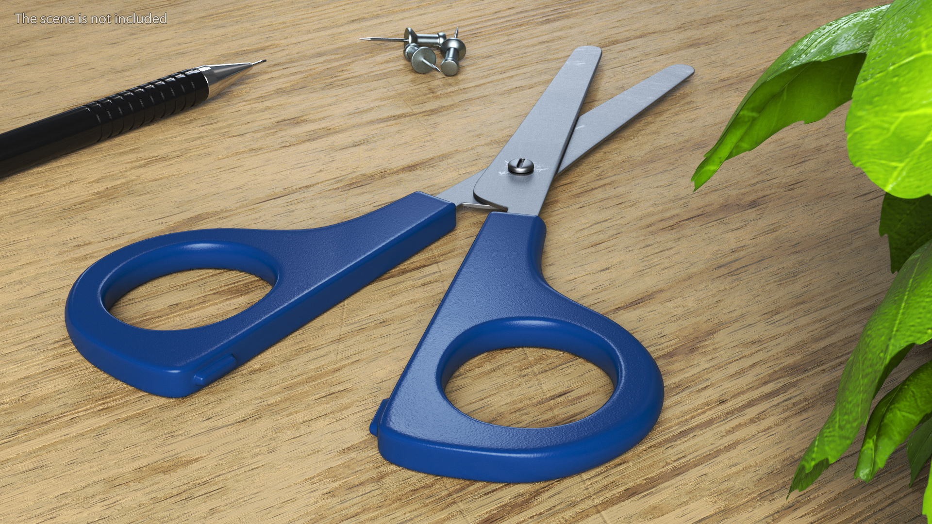 3D Colorful School Scissors Set model