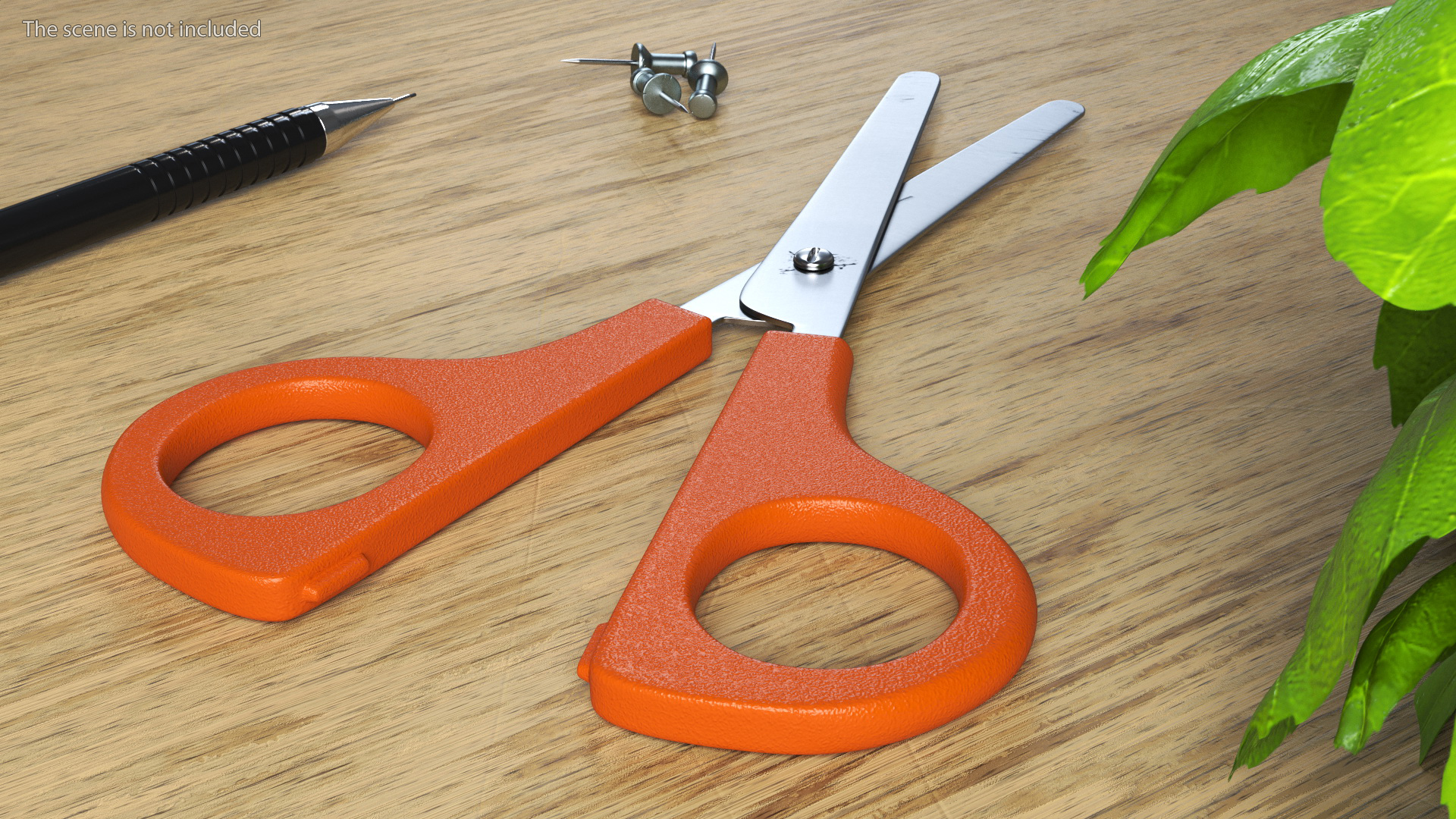 3D Colorful School Scissors Set model