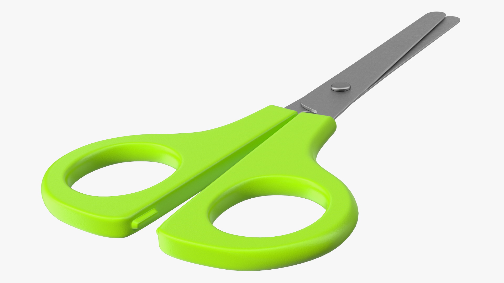 3D Colorful School Scissors Set model