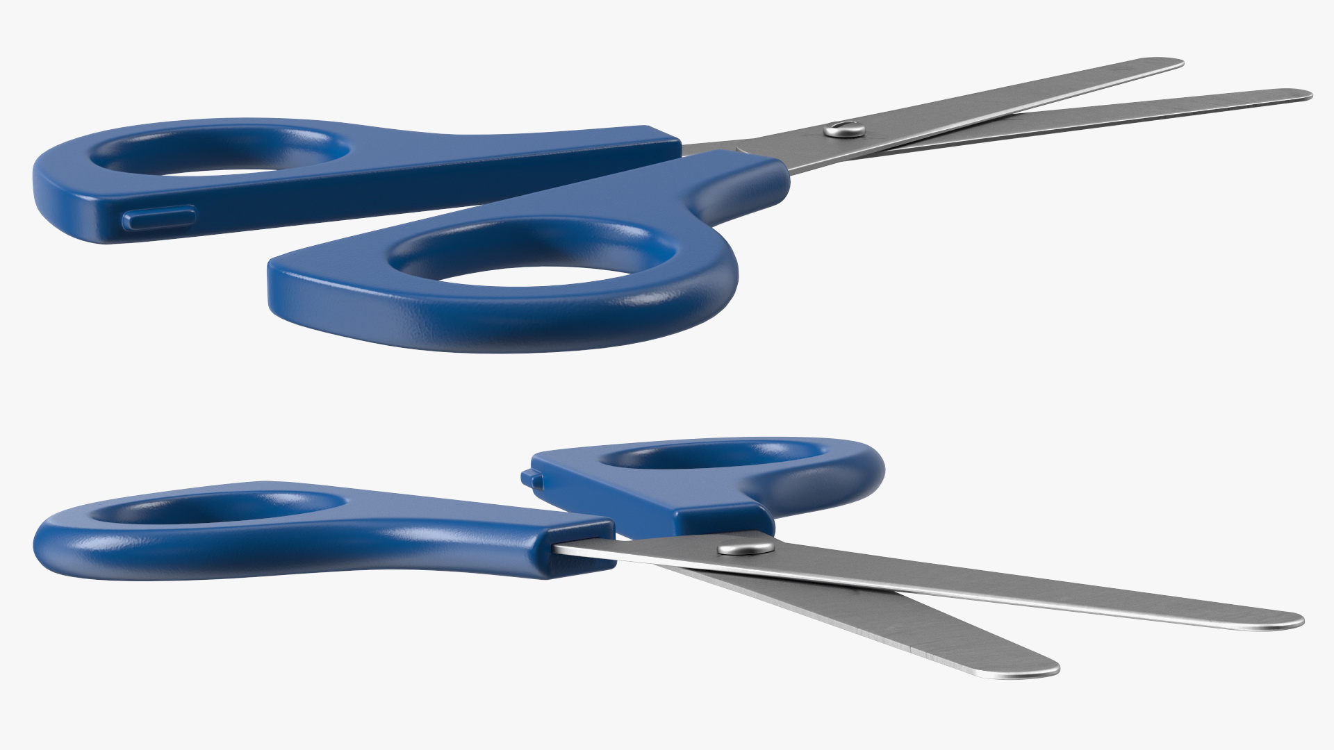 3D Colorful School Scissors Set model