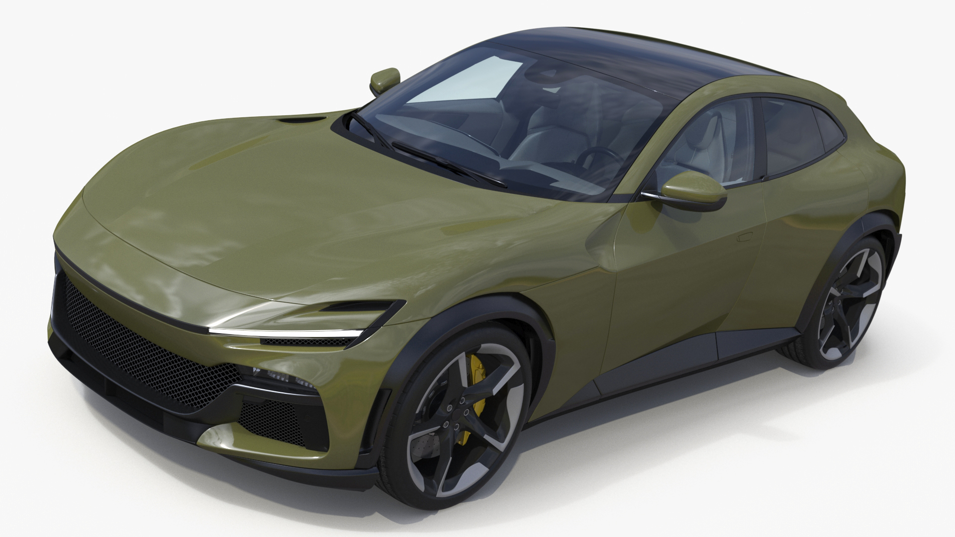 3D Extreme Sports Crossover Vehicle Olive model