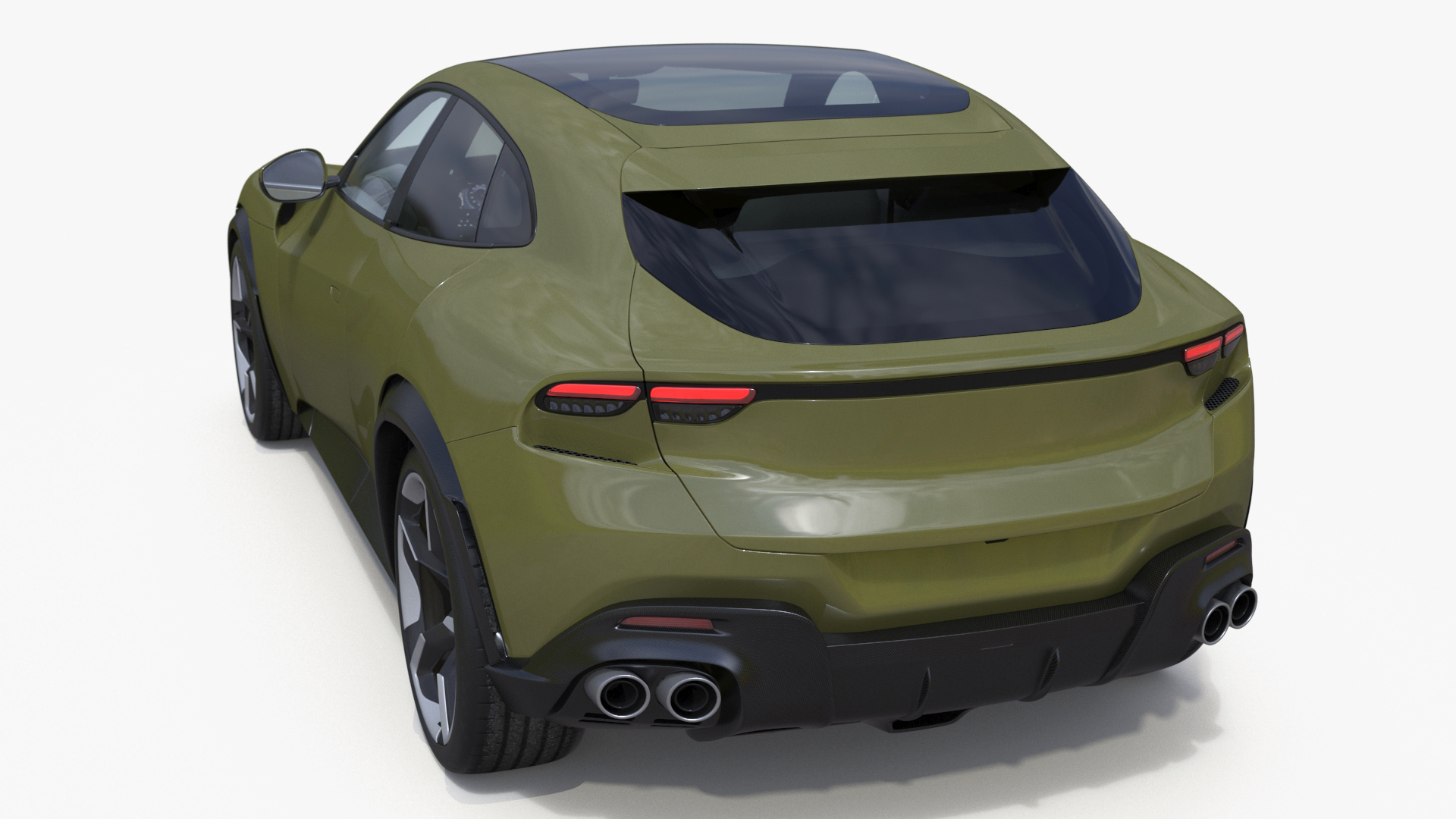 3D Extreme Sports Crossover Vehicle Olive model
