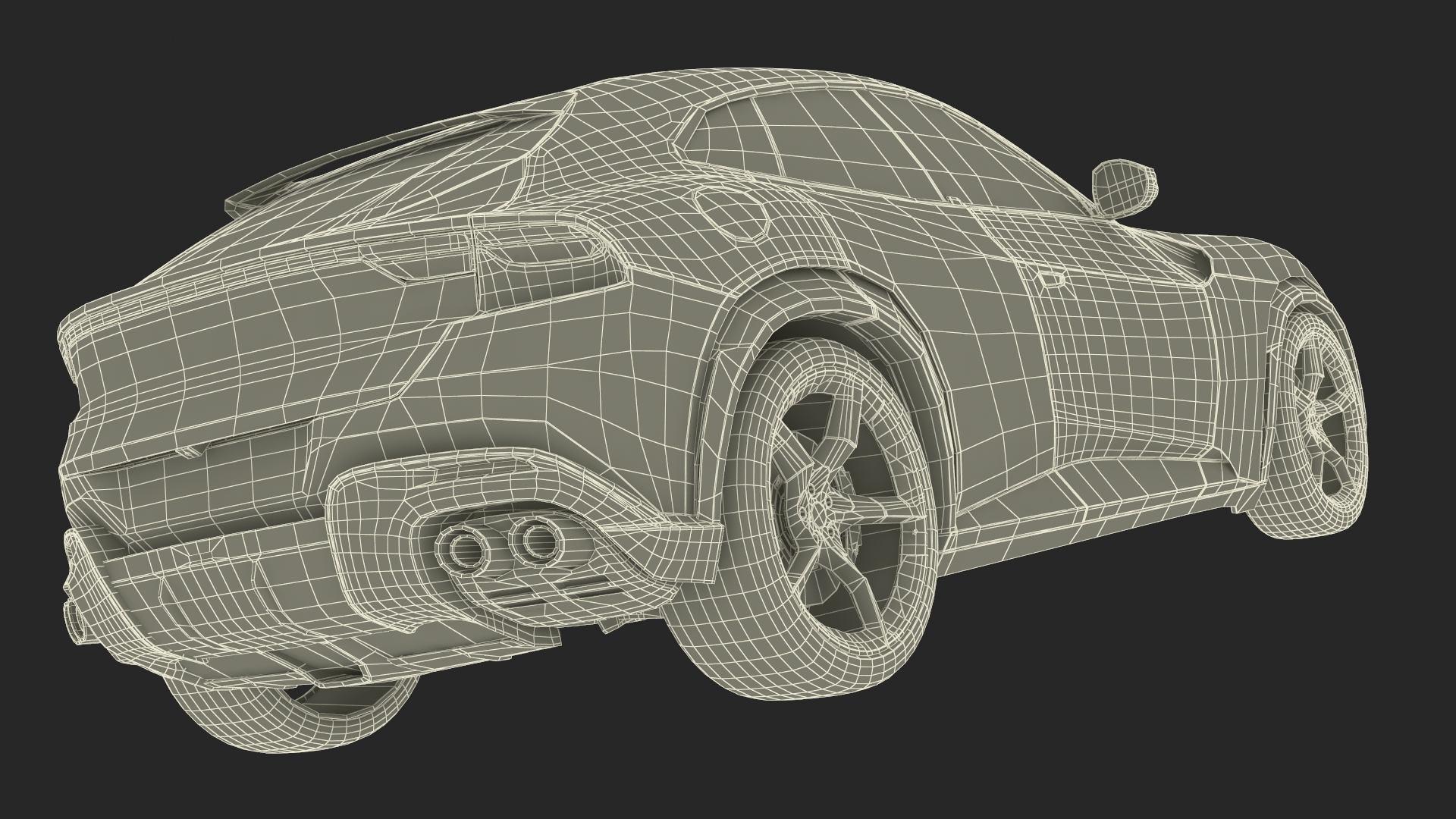 3D Extreme Sports Crossover Vehicle Olive model