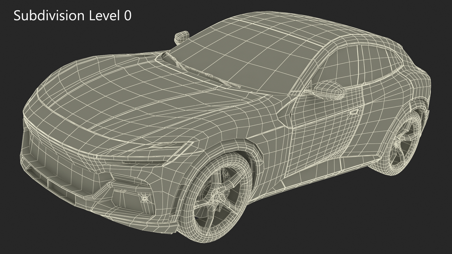 3D Extreme Sports Crossover Vehicle Olive model