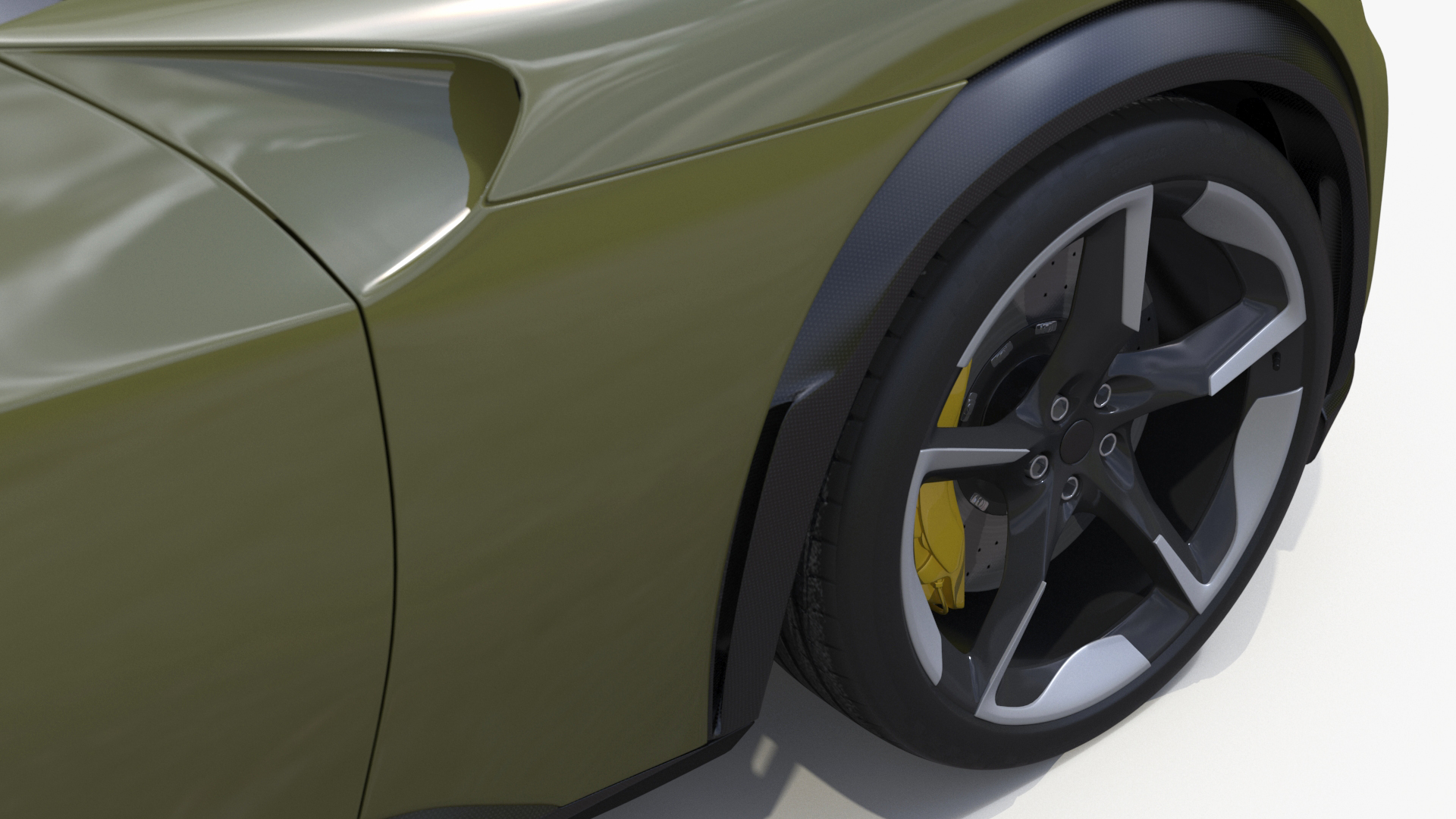 3D Extreme Sports Crossover Vehicle Olive model