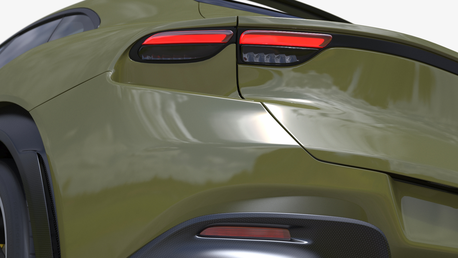 3D Extreme Sports Crossover Vehicle Olive model