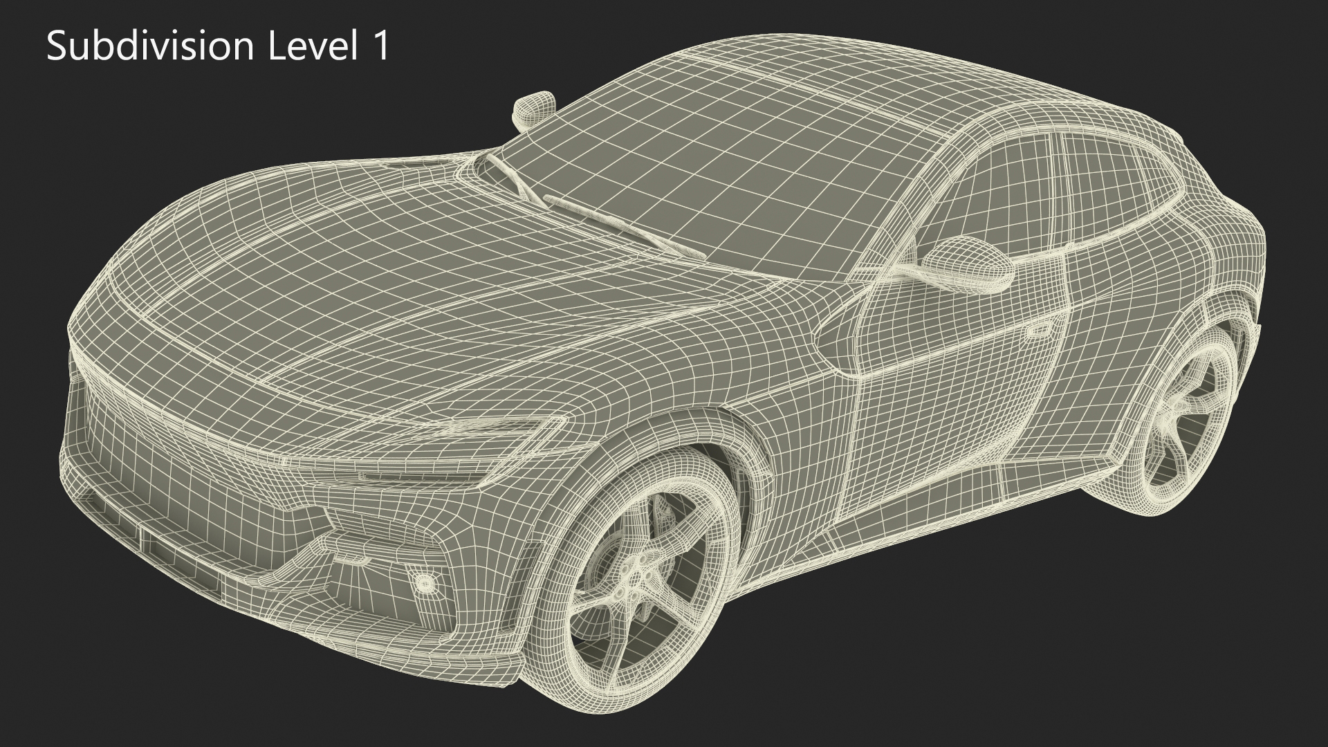 3D Extreme Sports Crossover Vehicle Olive model