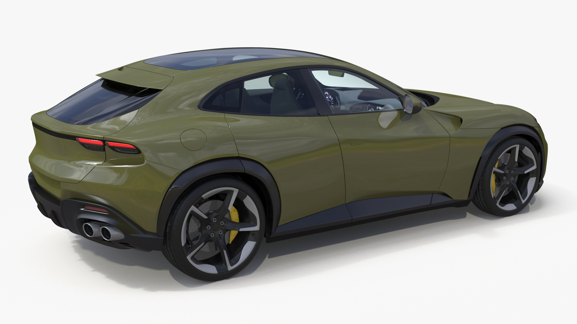 3D Extreme Sports Crossover Vehicle Olive model