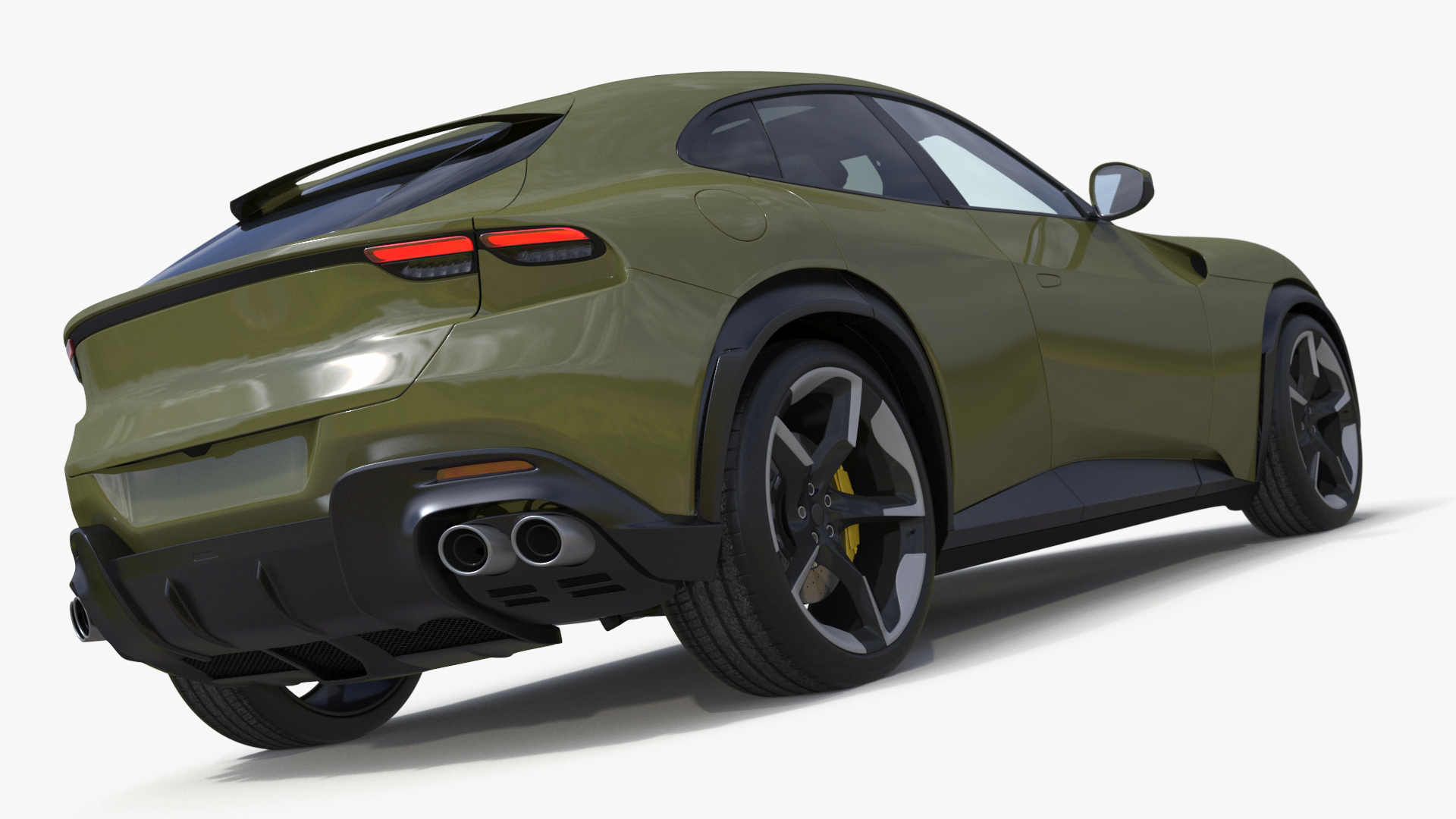 3D Extreme Sports Crossover Vehicle Olive model