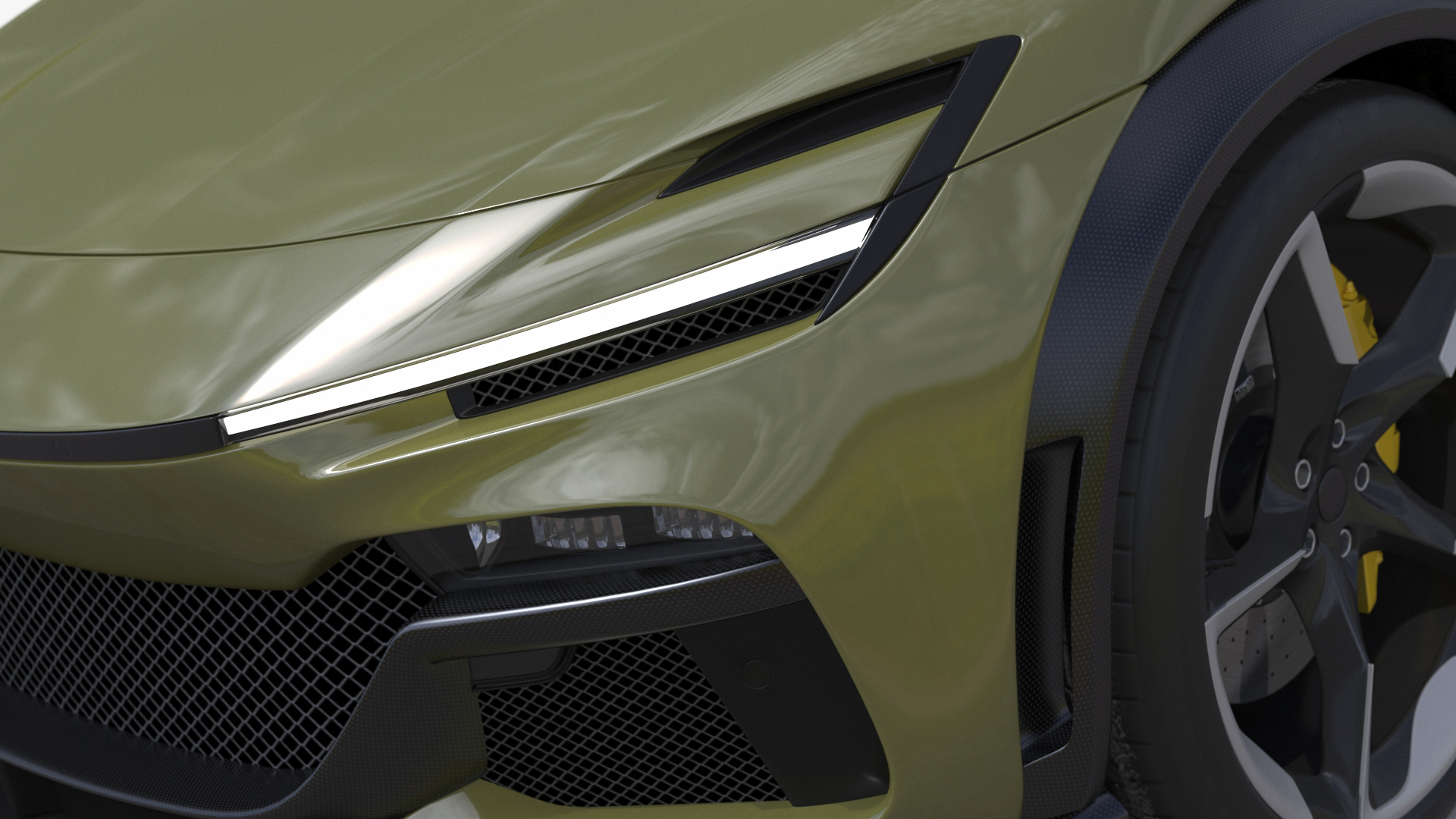3D Extreme Sports Crossover Vehicle Olive model