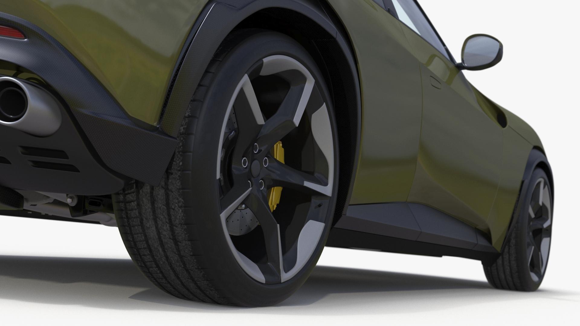 3D Extreme Sports Crossover Vehicle Olive model