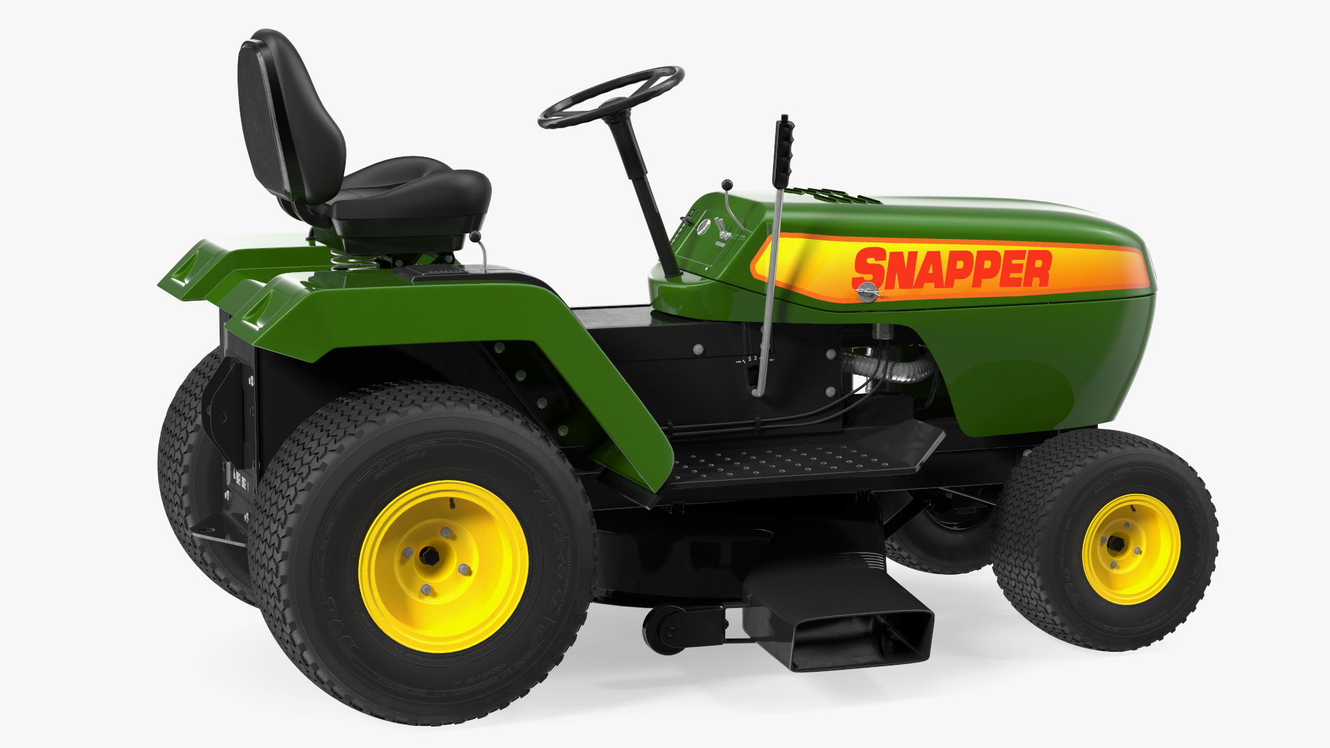 3D Snapper Lawn Tractor Rigged for Maya