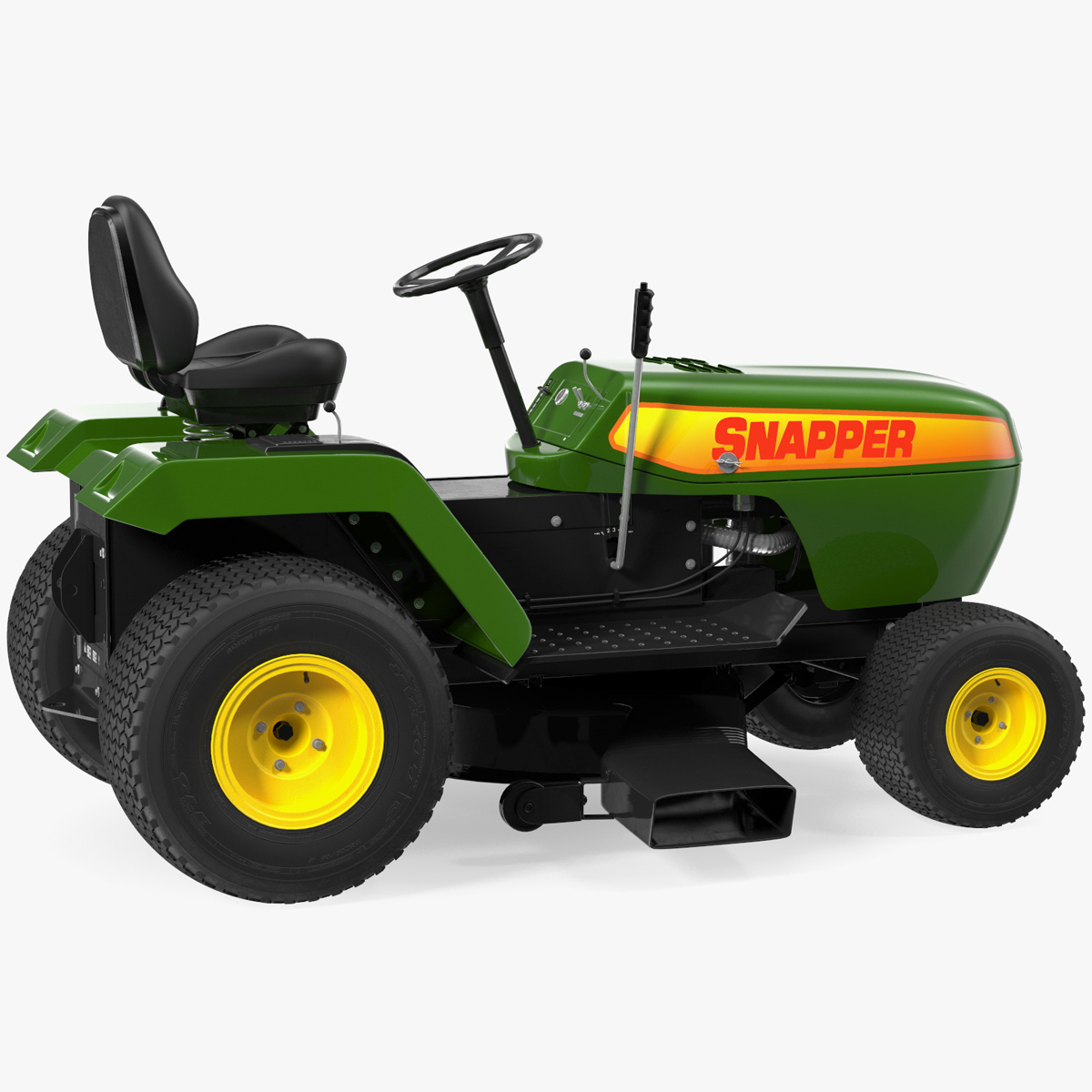 3D Snapper Lawn Tractor Rigged for Maya