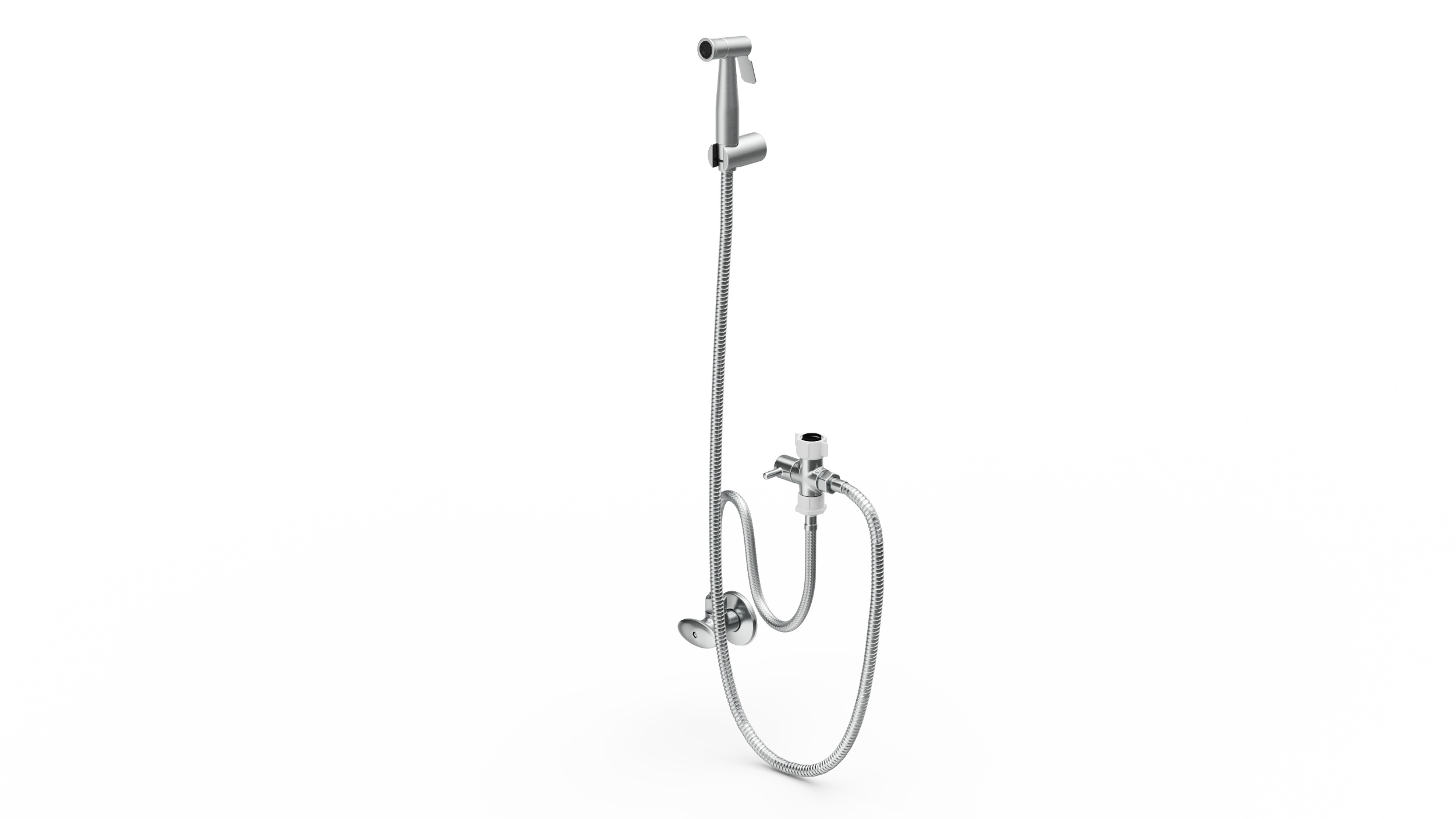 3D Wall-Mounted Black Handheld Bidet Sprayer
